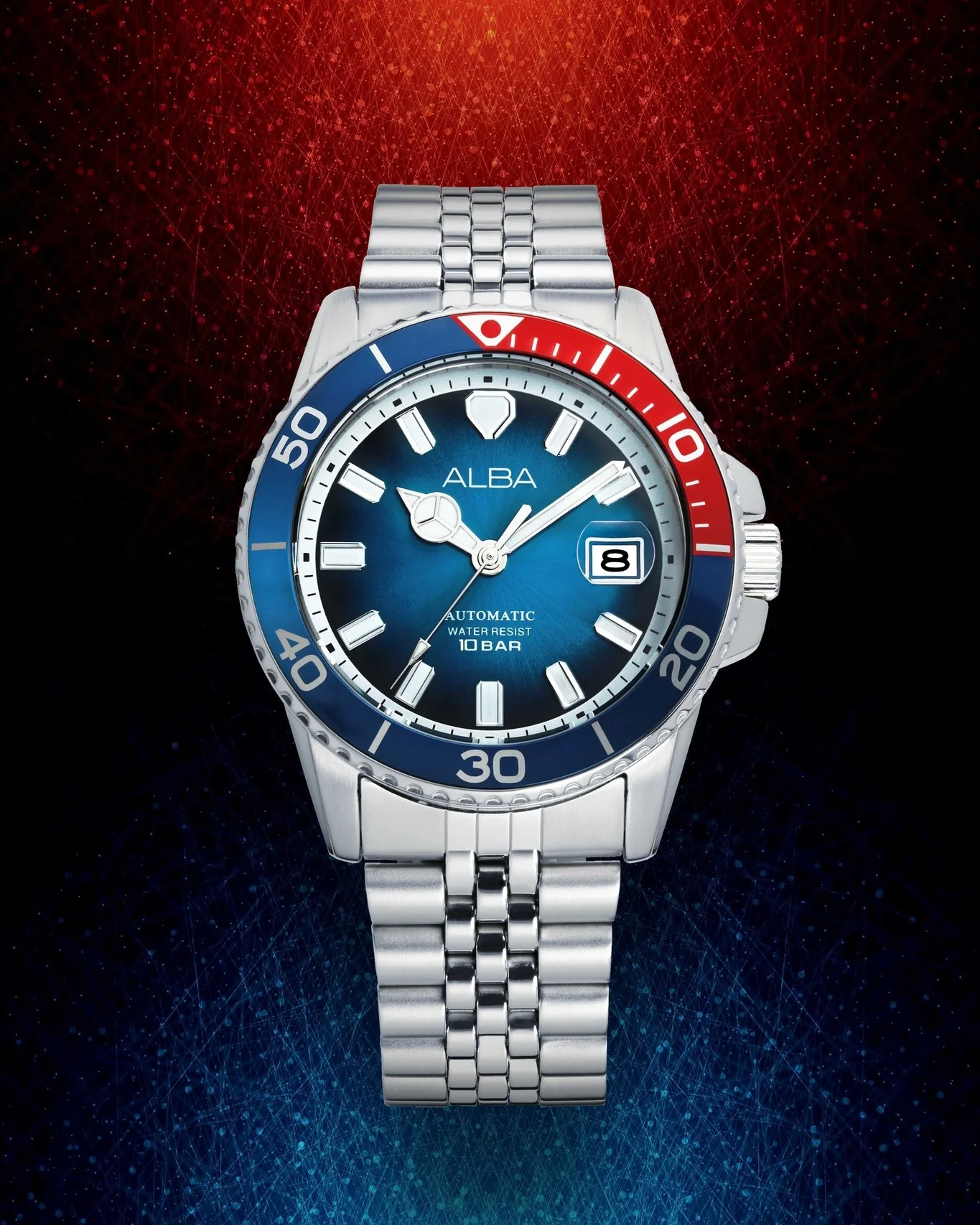ALBA AU4051X MECHANICAL STAINLESS STEEL MEN WATCH - Image 2
