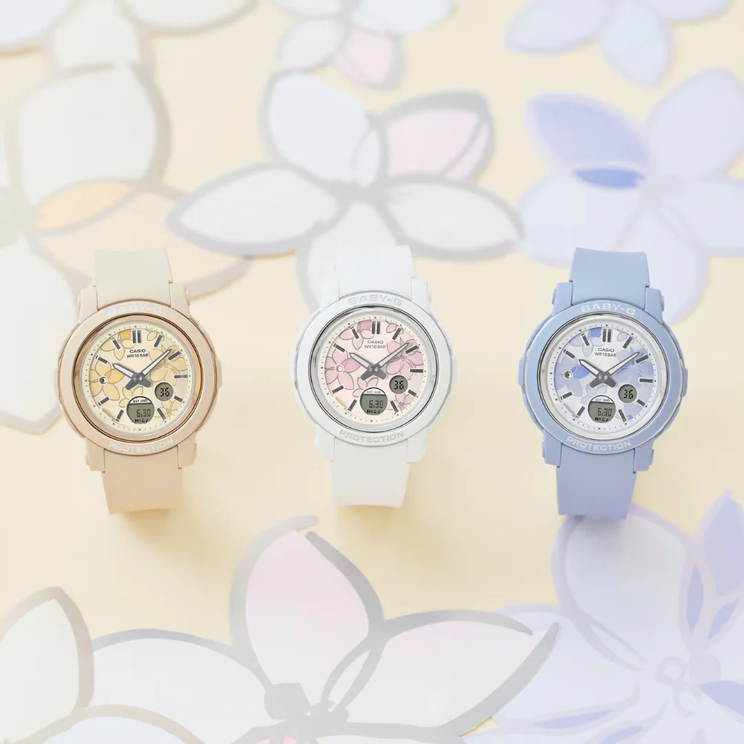 CASIO BABY-G BGA-290FL-2ADR FLOWER ANALOG-DIGITAL BLUE WOMEN WATCH - Image 7