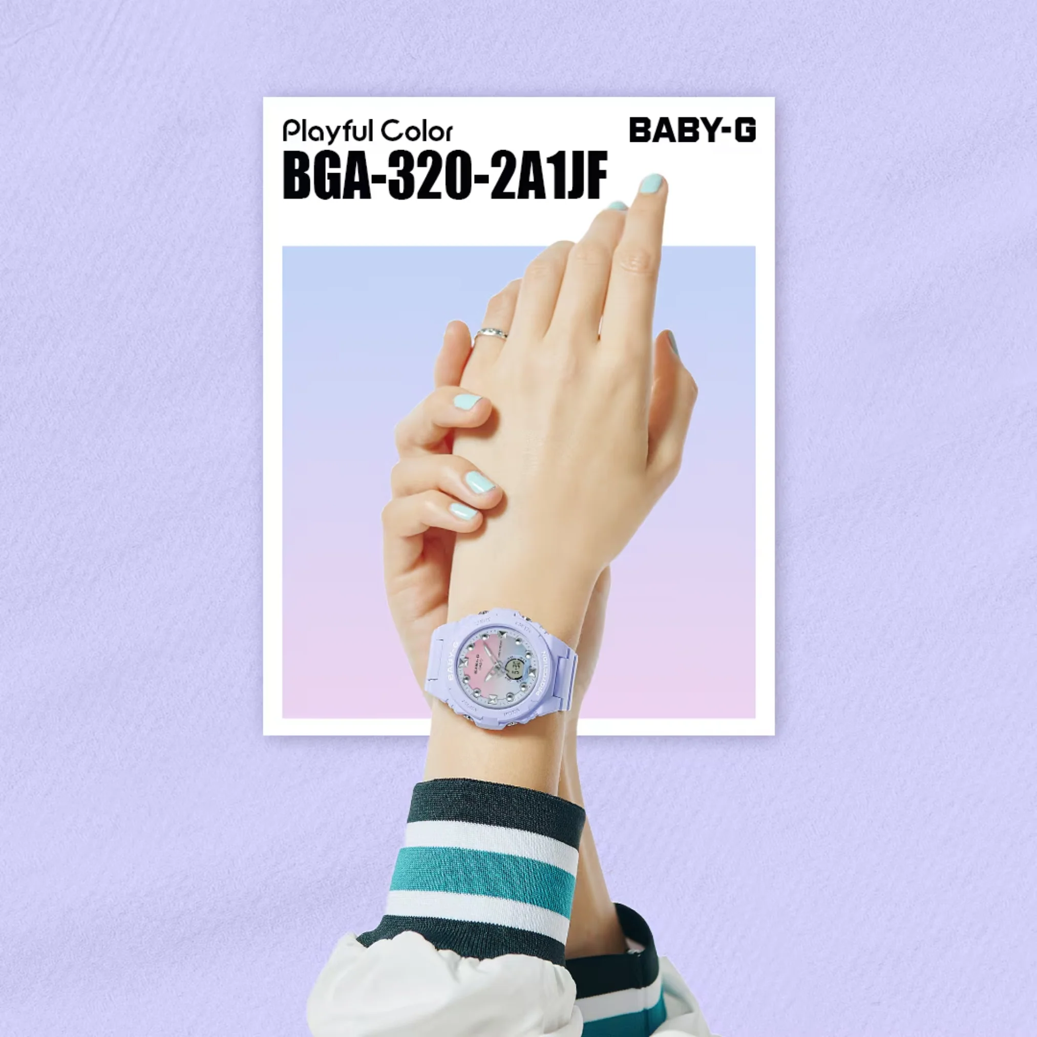 CASIO BABY-G BGA-320-2A1DR PLAYFUL COLOR WOMEN WATCH - Image 3