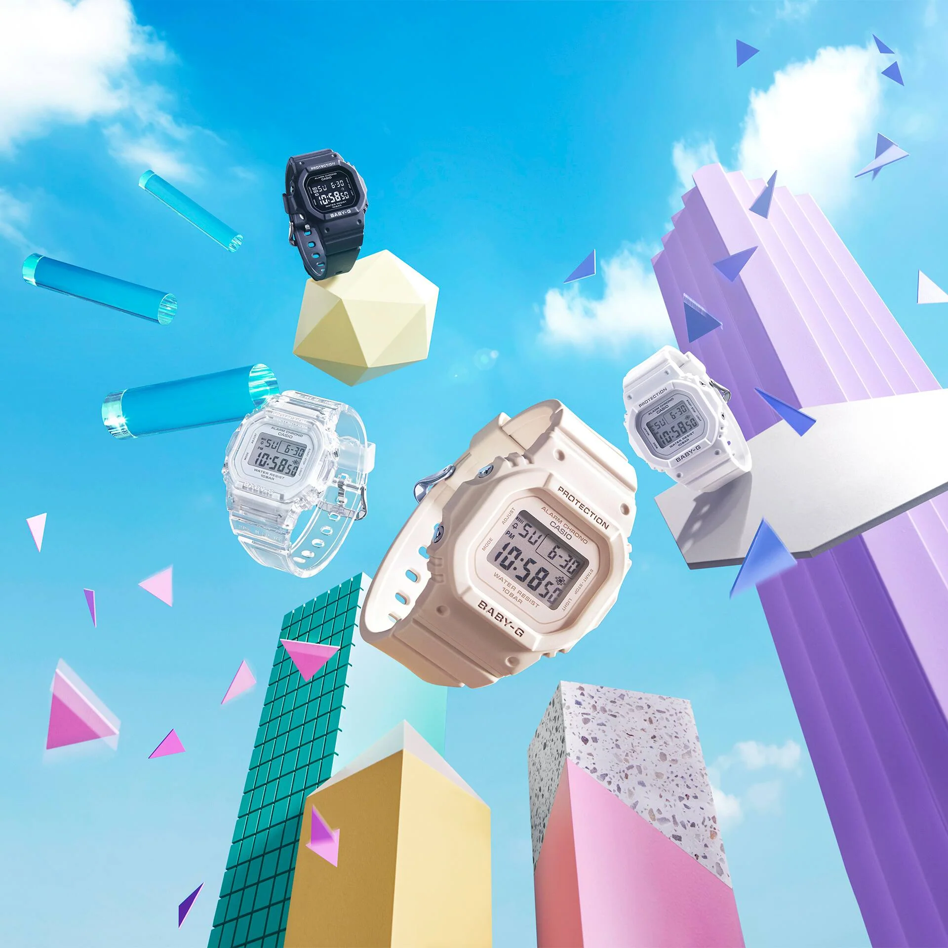 CASIO BABY-G BGD-565-7DR STANDARD DIGITAL WHITE WATCH - Image 6