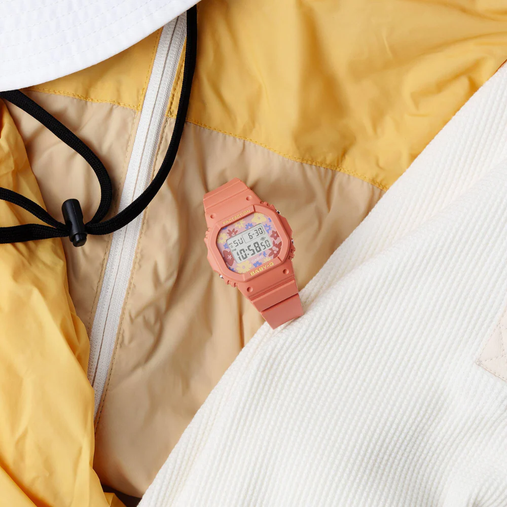 CASIO BABY-G BGD-565RP-4DR FLORAL THEME ORANGE WOMEN WATCH - Image 5