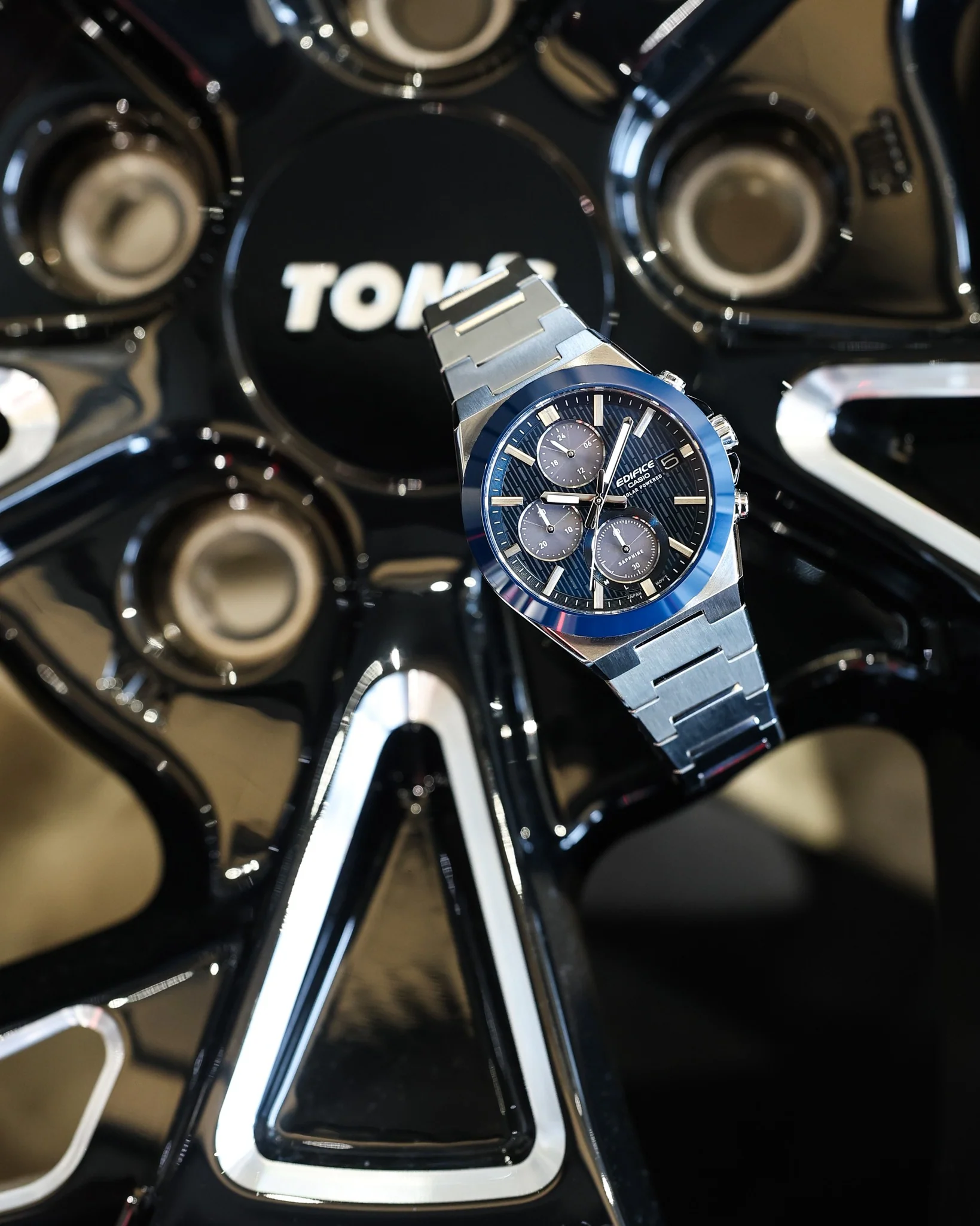 CASIO EDIFICE CERAMIC BEZEL EFS-S650D-2ADF SOLAR CHRONOGRAPH MEN WATCH - Image 9