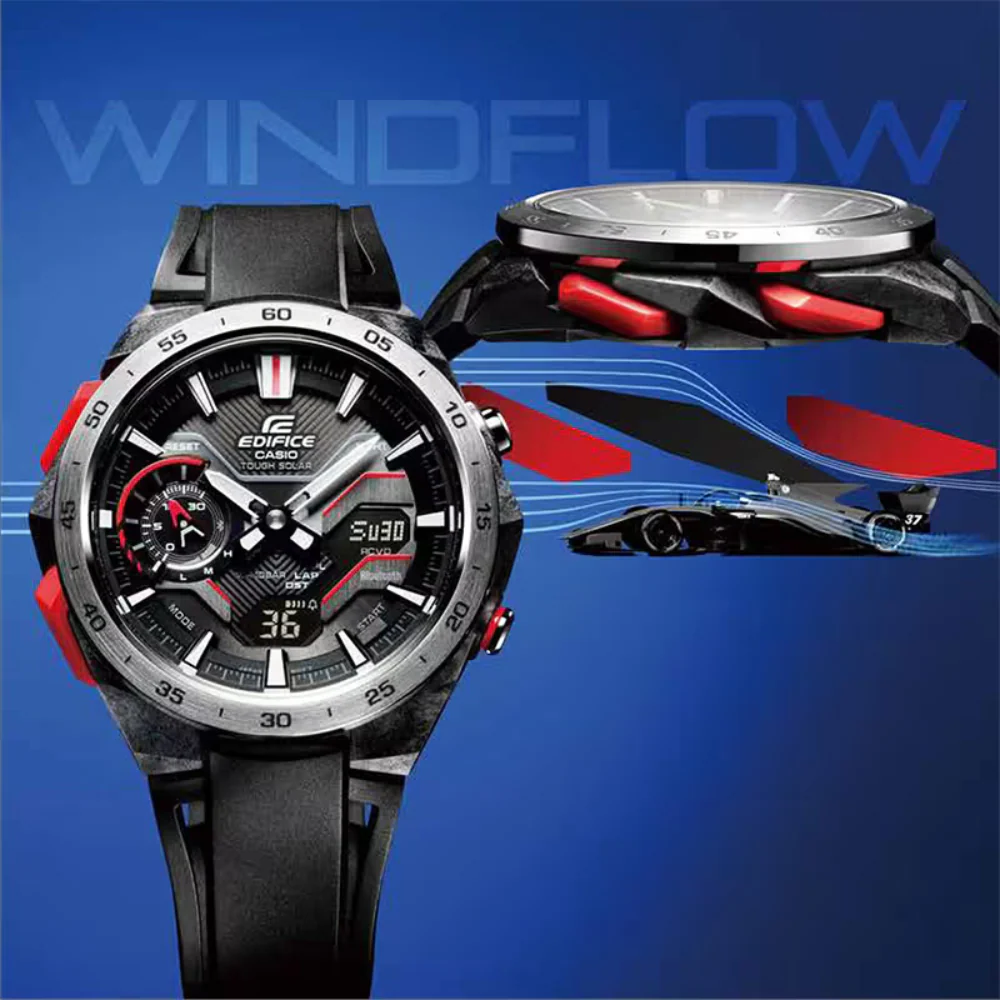 CASIO EDIFICE ECB-2200P-1ADF WINDFLOW MEN WATCH - Image 2