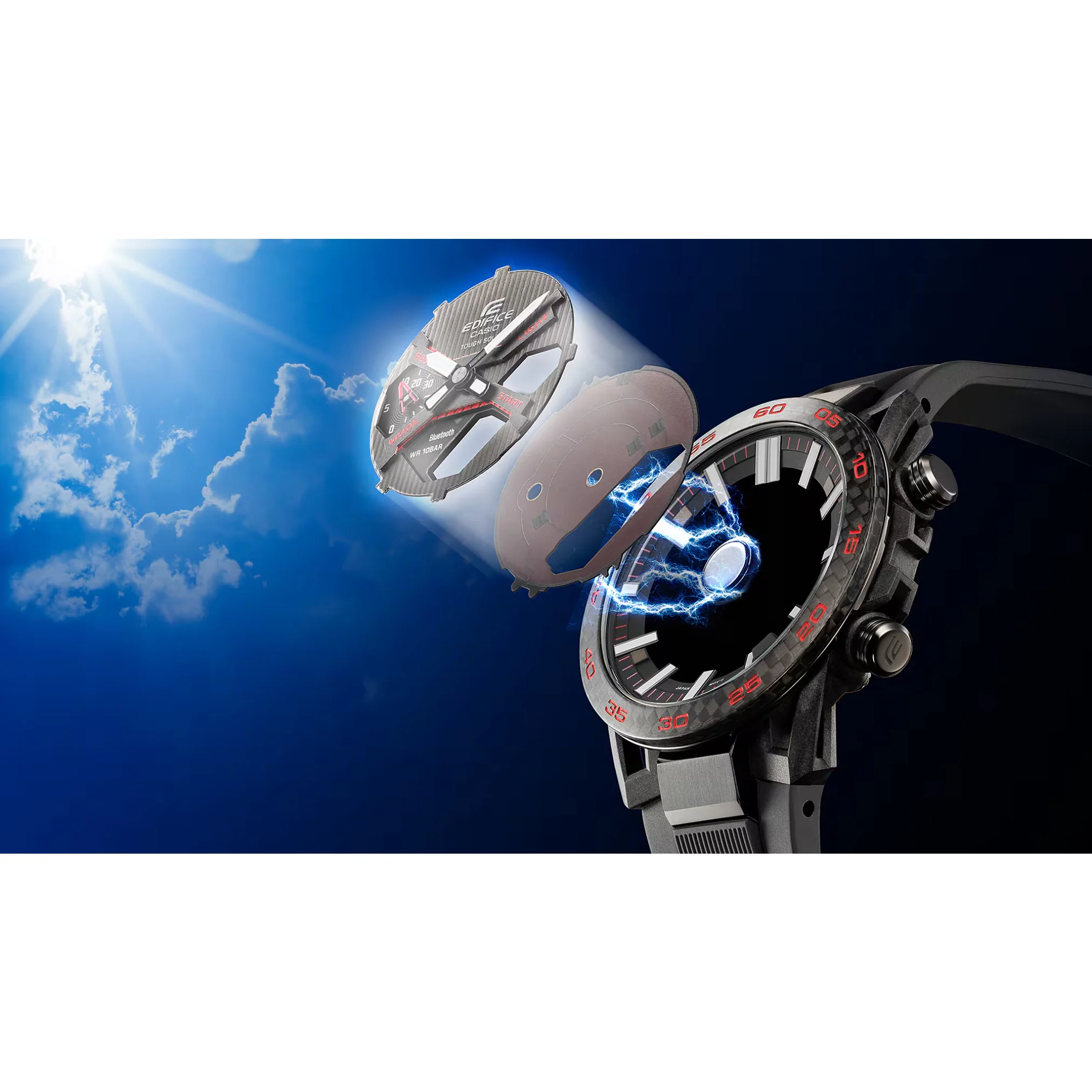 CASIO EDIFICE ECB-2200RC-1A3DF WINDFLOW MEN WATCH - Image 9