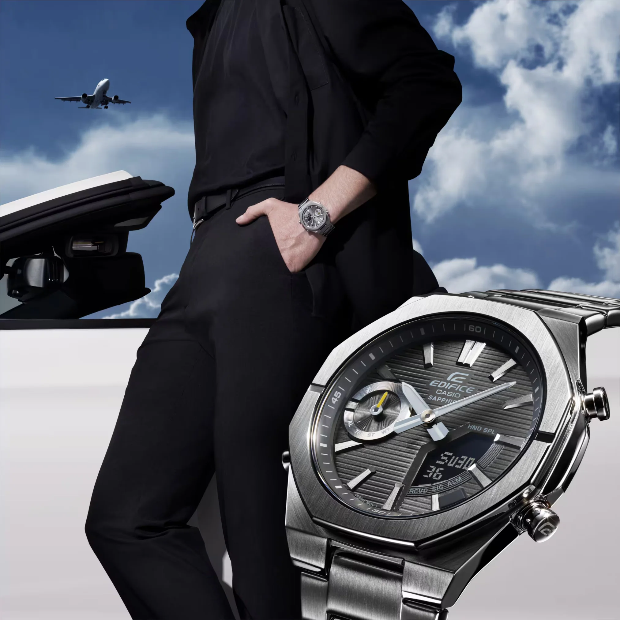 CASIO EDIFICE ECB-S10D-8ADF SMARTPHONE LINK MEN WATCH - Image 3