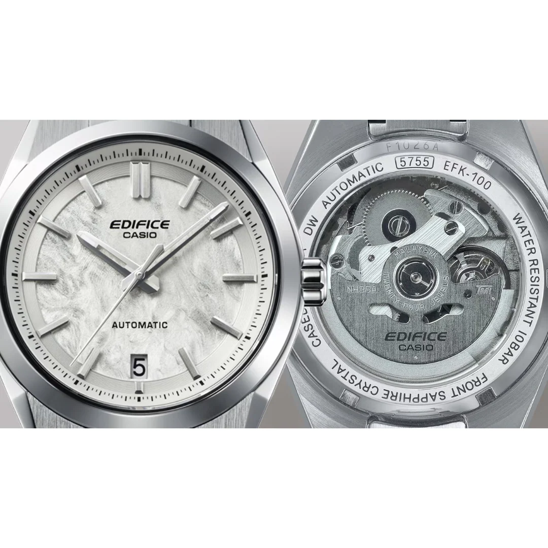 CASIO EDIFICE EFK-100D-7ADR AUTOMATIC STAINLESS STEEL MEN WATCH - Image 4