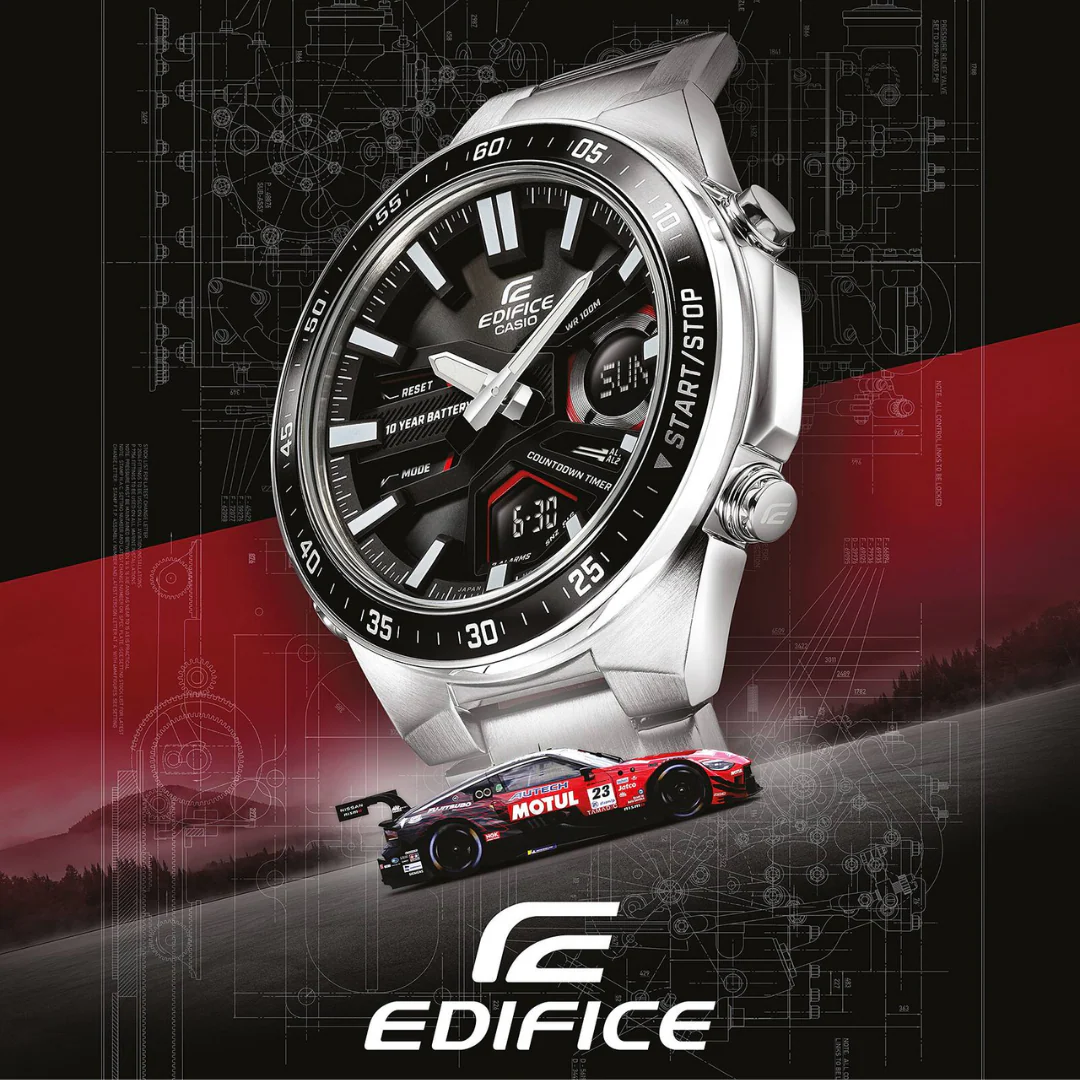 CASIO EDIFICE EFV-C110D-1A4VDF ANALOG DIGITAL MEN WATCH - Image 3
