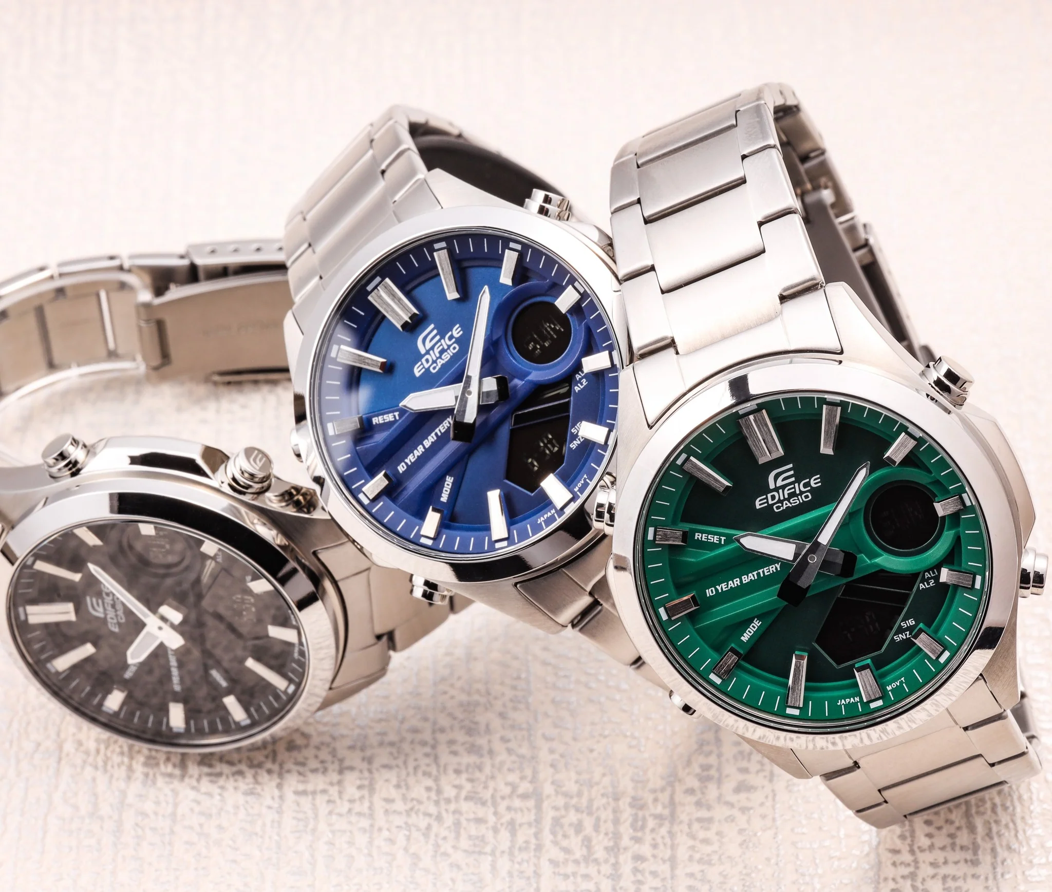 CASIO EDIFICE EFV-C120D-2ADF ANALOG DIGITAL MEN WATCH - Image 3