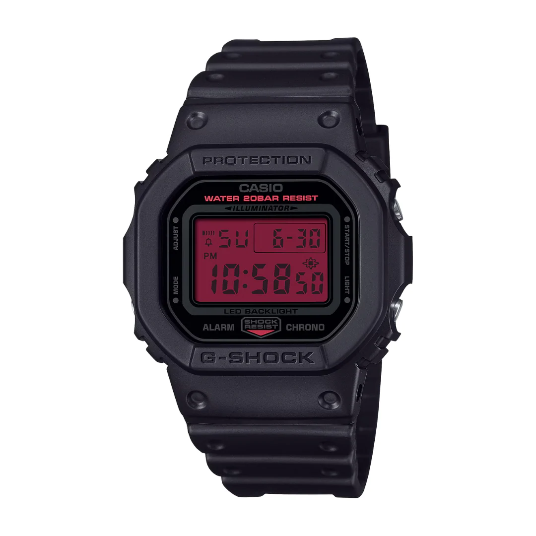 CASIO G-SHOCK DW-5600BBR-1DR SPECIAL COLOR MODELS BLACK MEN WATCH