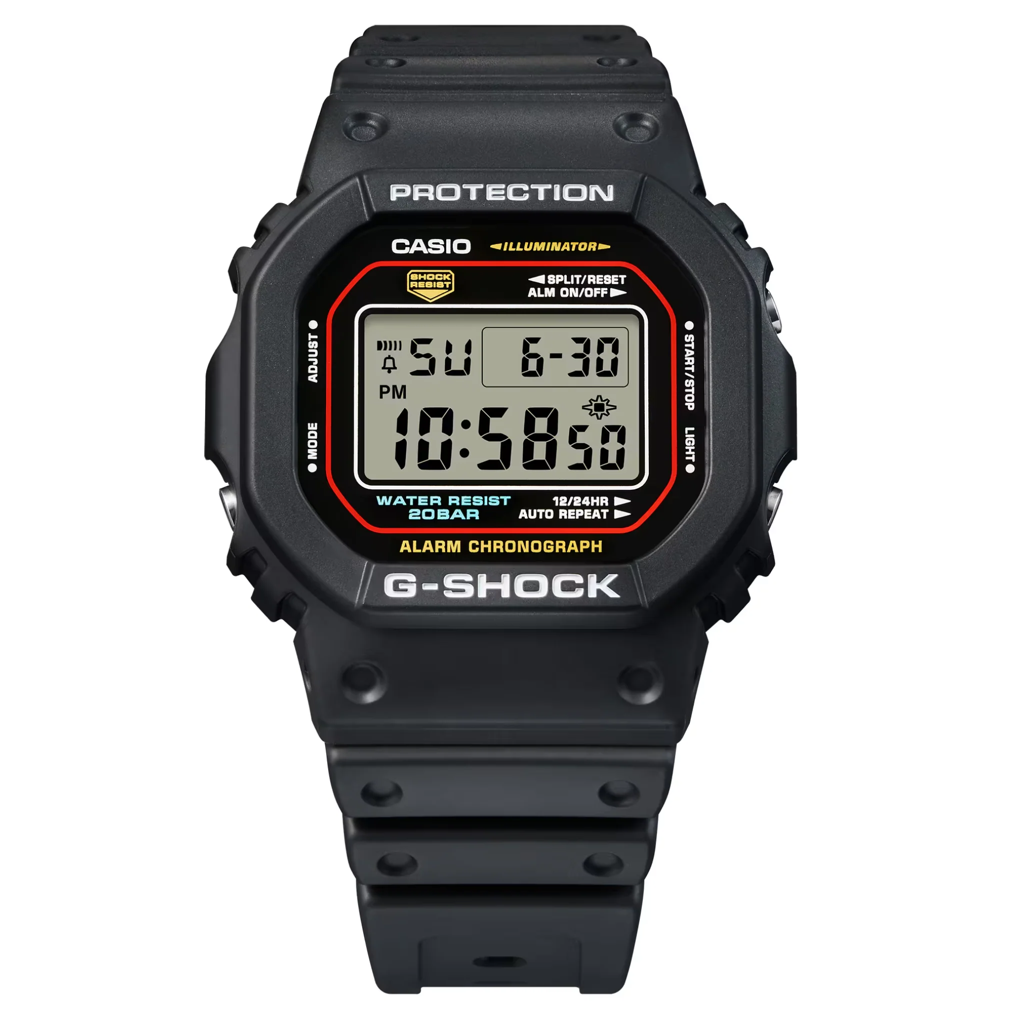 CASIO G-SHOCK DW-5600RL-1DR STANDARD DIGITAL BLACK WATCH - Image 3
