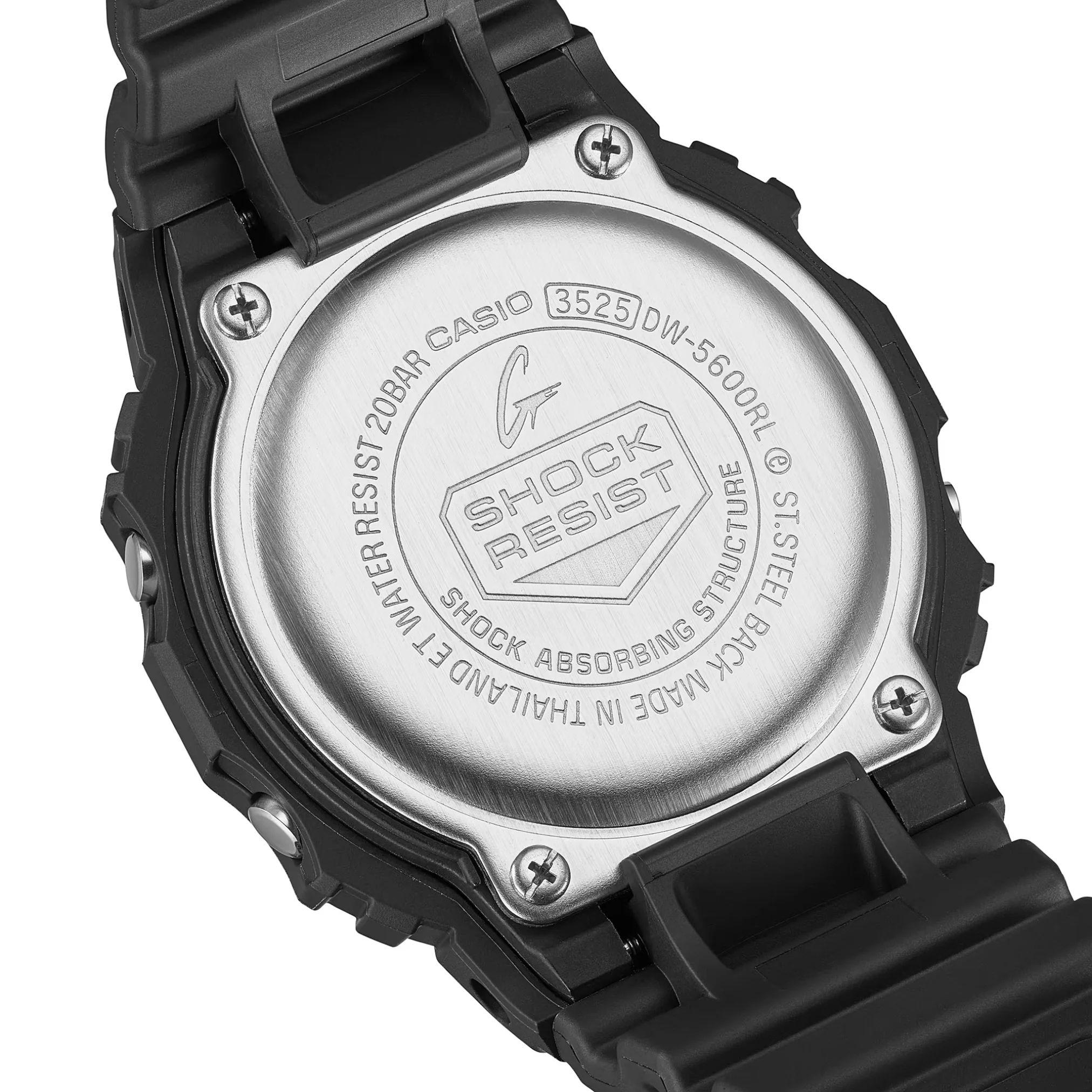 CASIO G-SHOCK DW-5600RL-1DR STANDARD DIGITAL BLACK WATCH - Image 4