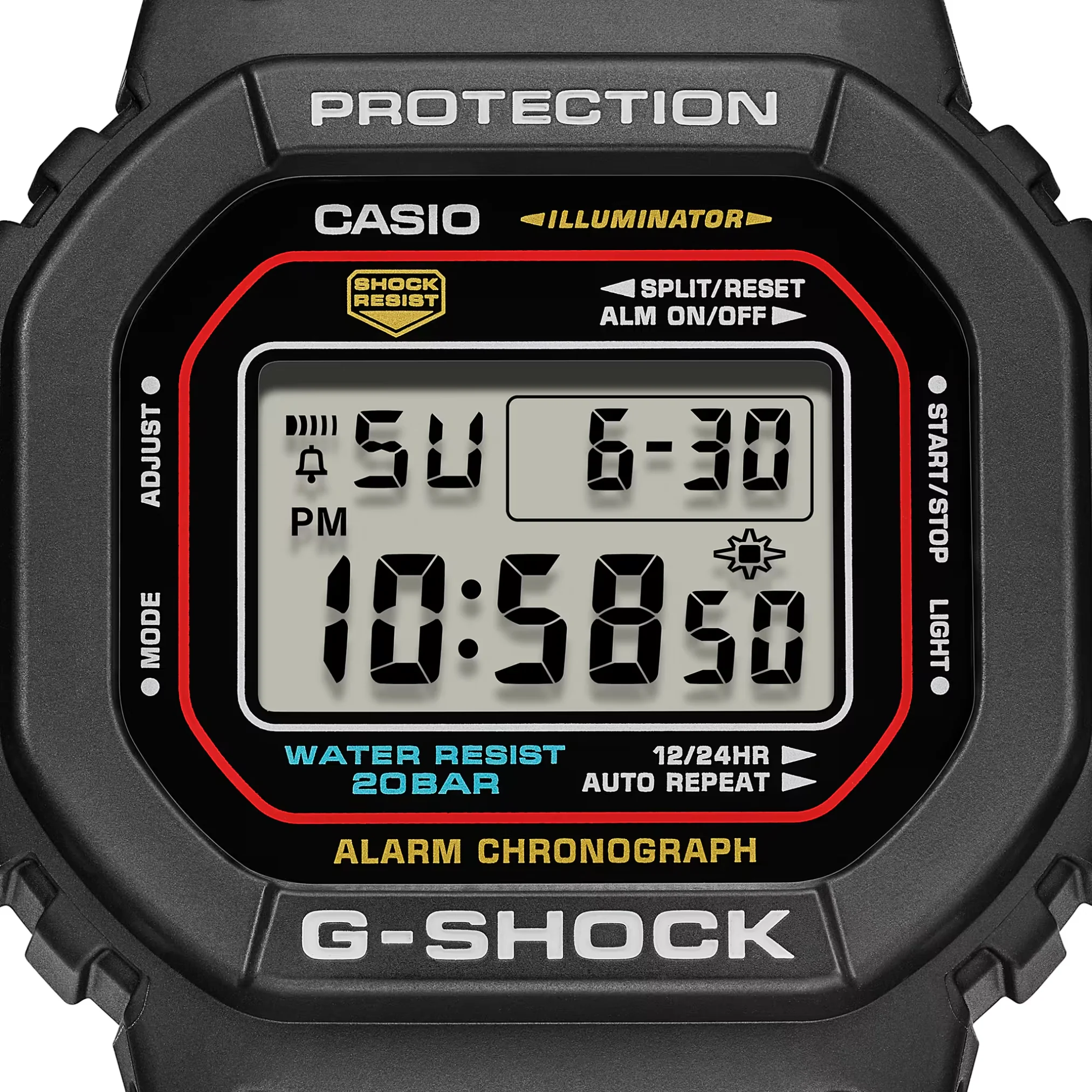 CASIO G-SHOCK DW-5600RL-1DR STANDARD DIGITAL BLACK WATCH - Image 6