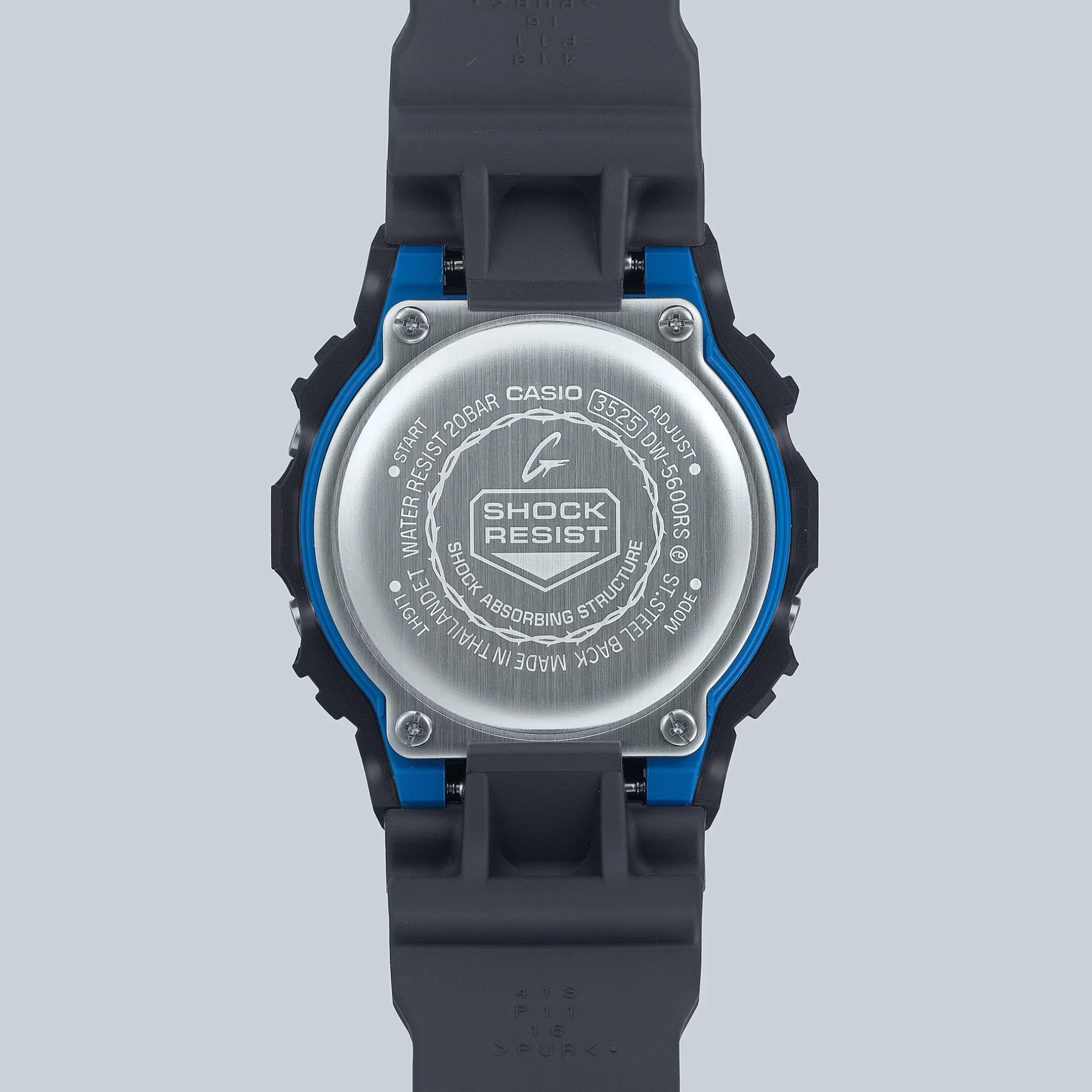 CASIO G-SHOCK DW-5600RS-8DR STANDARD DIGITAL BLACK WATCH - Image 3