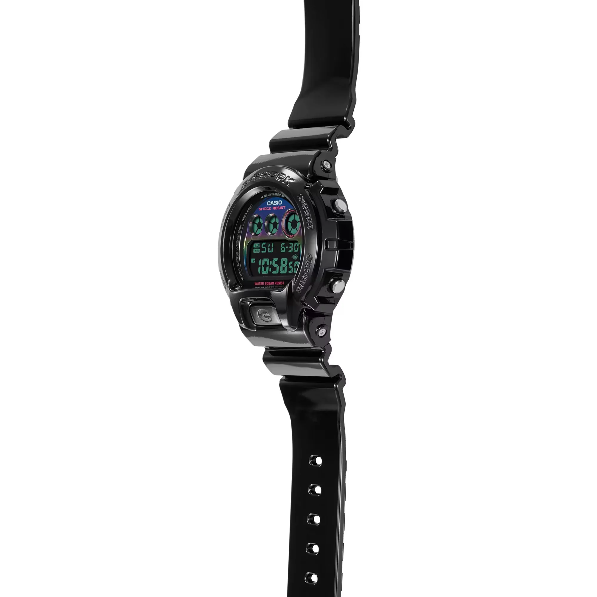 CASIO G-SHOCK DW-6900RGB-1DR VIRTUAL RAINBOW DIGITAL BLACK WATCH - Image 6