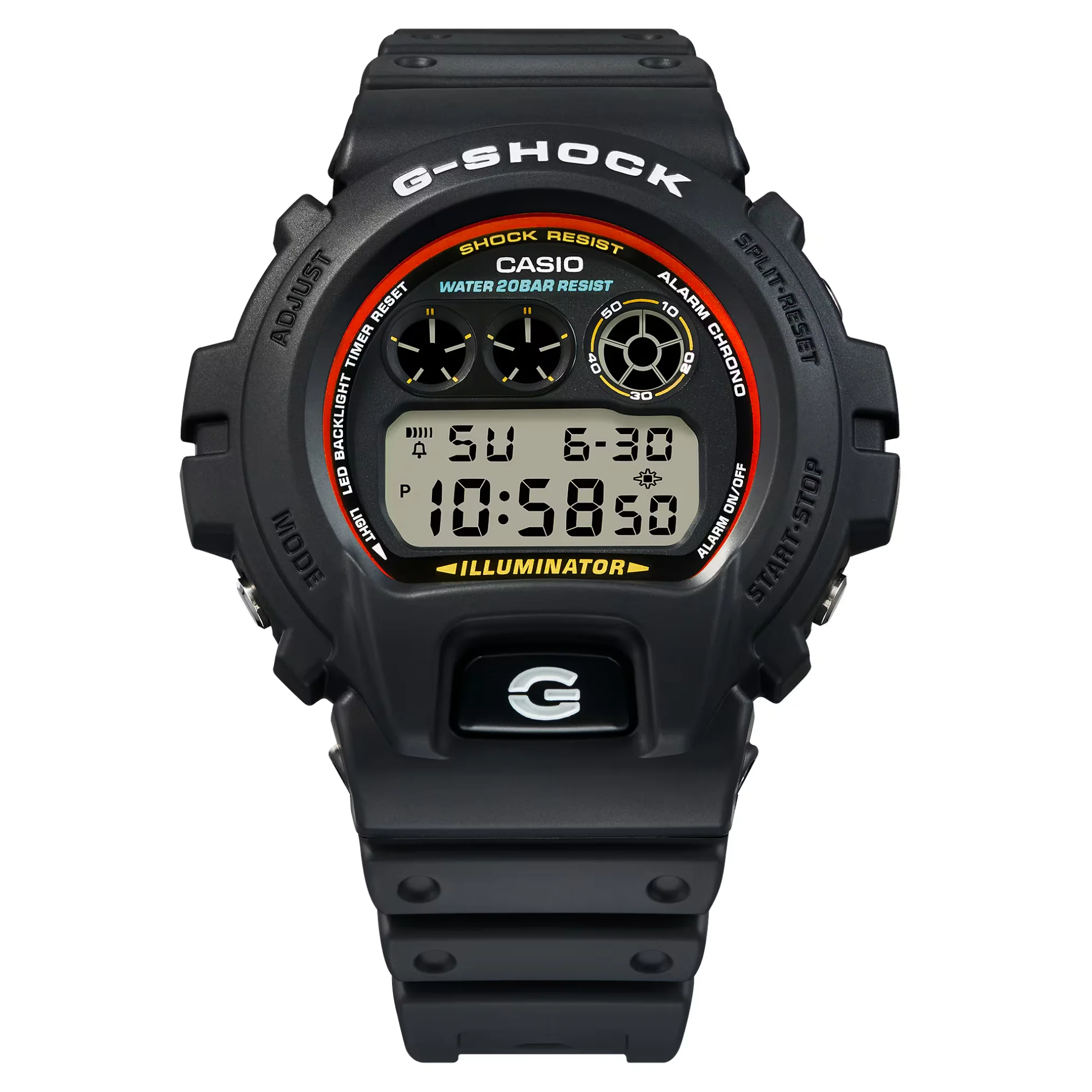 CASIO G-SHOCK DW-6900RL-1DR STANDARD DIGITAL BLACK WATCH - Image 5