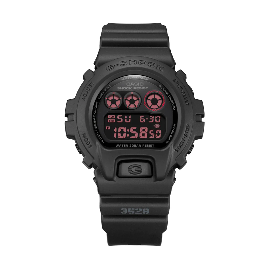 CASIO G-SHOCK DW-6900UMS-1DR DIGITAL BLACK MEN WATCH - Image 3