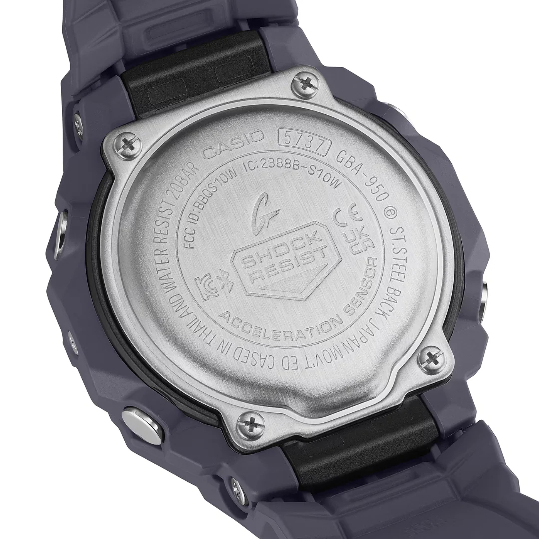 CASIO G-SHOCK G-SQUAD SPORTS GBA-950-2ADR ANALOG-DIGITAL WATCH - Image 4