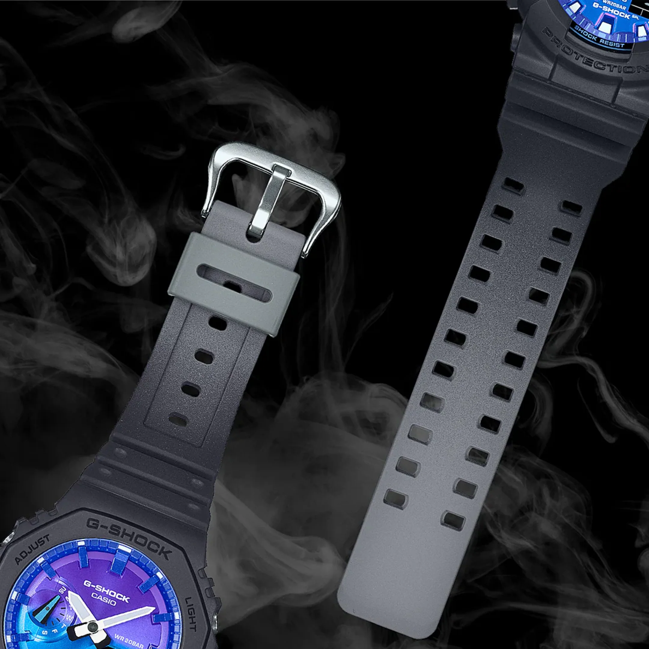 CASIO G-SHOCK GA-100FL-1ADR STANDARD ANALOG-DIGITAL BLUE MEN WATCH - Image 11