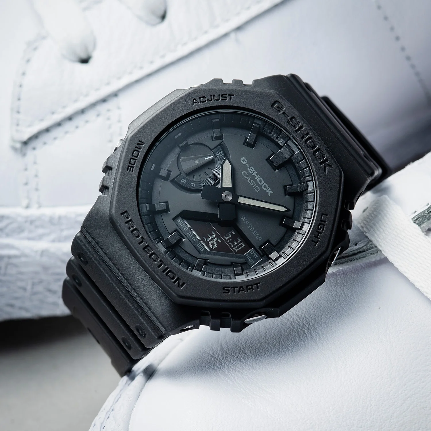 CASIO G-SHOCK GA-2100-1A1DR STANDARD ANALOG-DIGITAL BLACK WATCH - Image 13