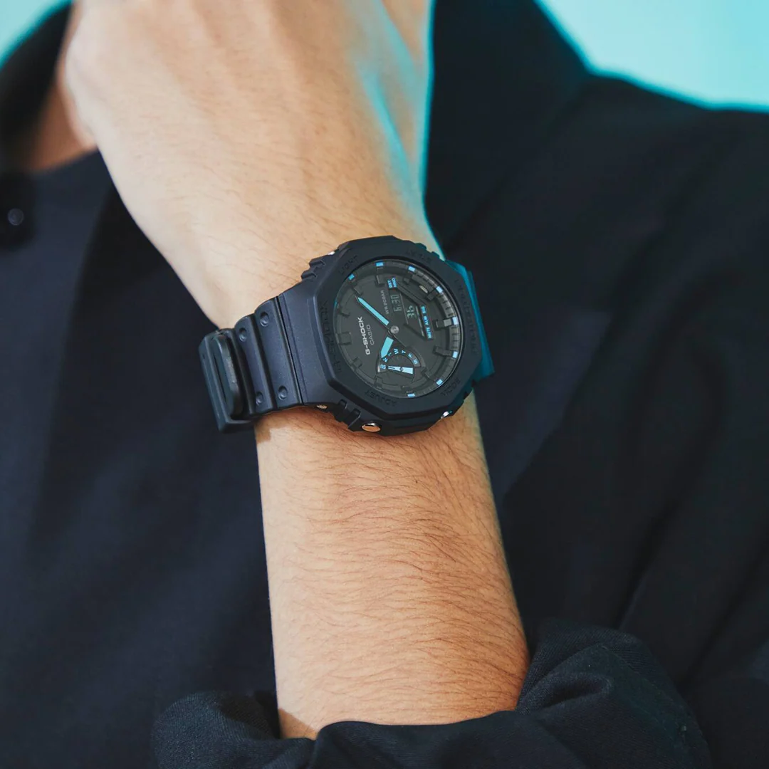 CASIO G-SHOCK GA-2100-1A2DR SPECIAL COLOUR MODELS BLACK WATCH - Image 3