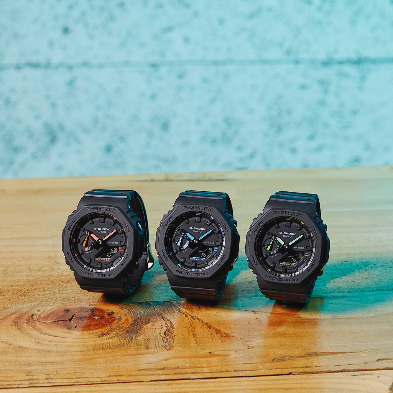 CASIO G-SHOCK GA-2100-1A2DR SPECIAL COLOUR MODELS BLACK WATCH - Image 4
