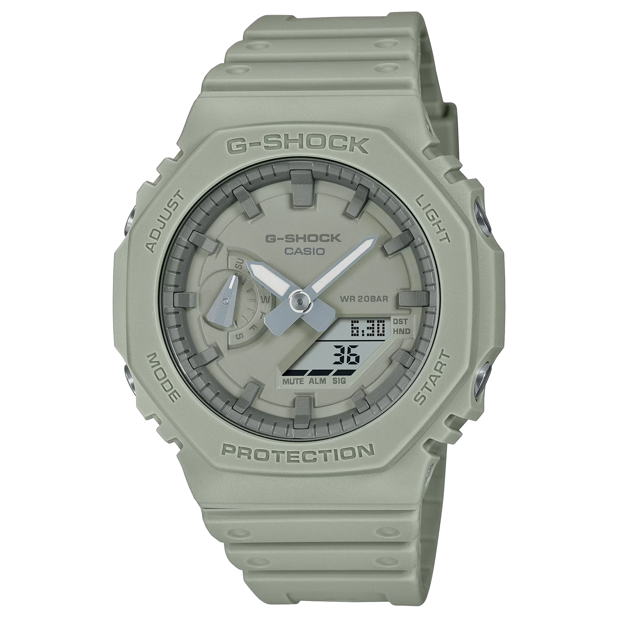 CASIO G-SHOCK GA-2100NC-3ADR ANALOG-DIGITAL GREEN MEN WATCH