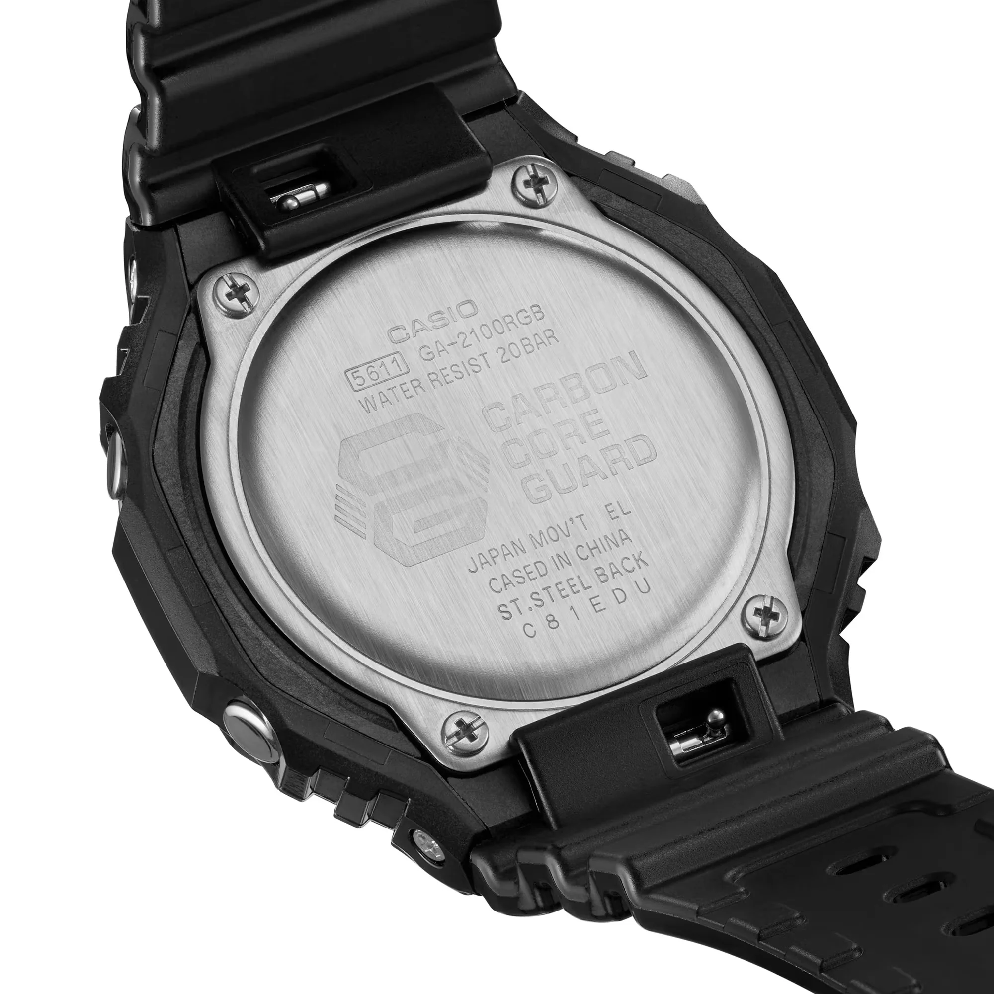 CASIO G-SHOCK GA-2100RGB-1ADR VIRTUAL RAINBOW ANALOG DIGITAL BLACK WATCH - Image 6