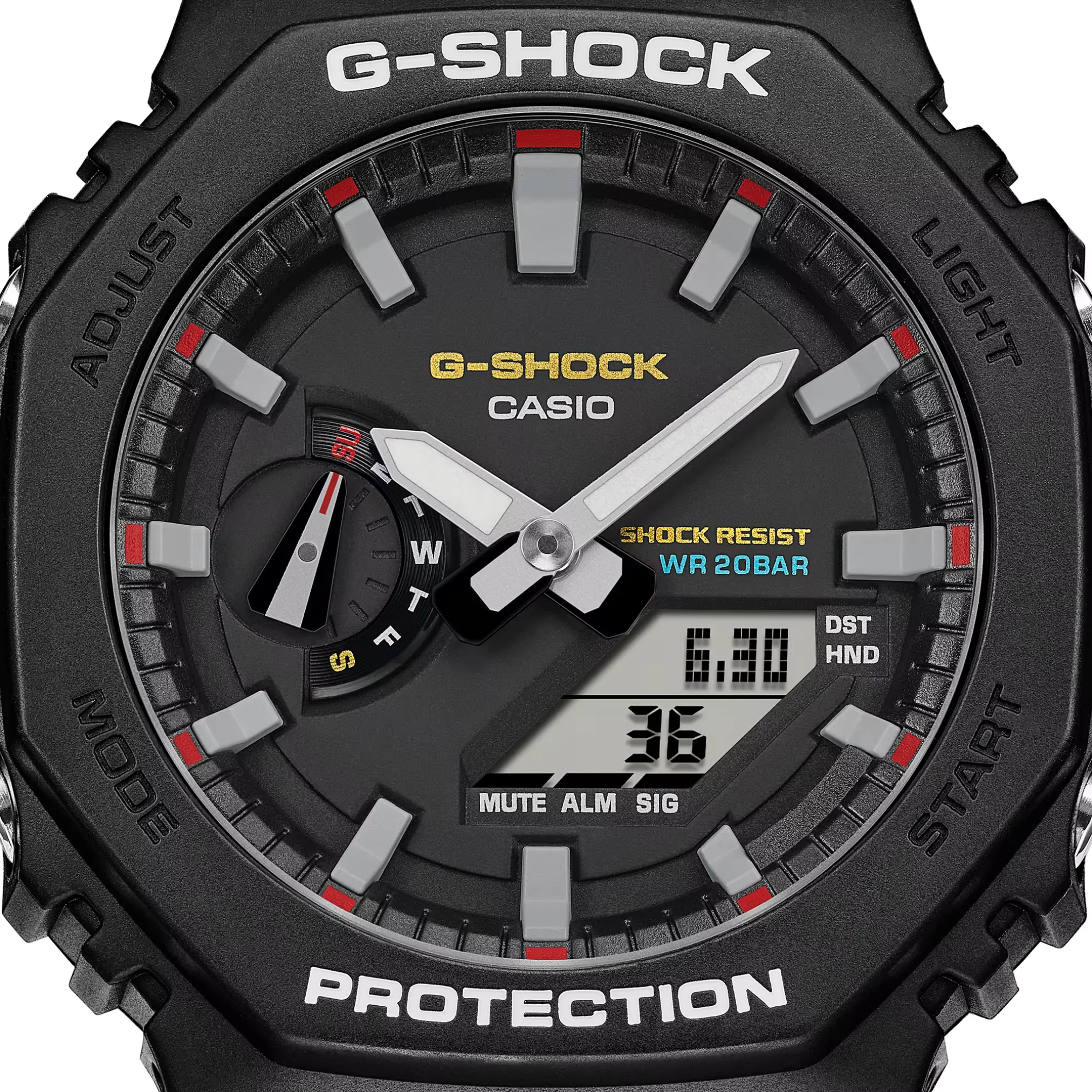 CASIO G-SHOCK GA-2100RL-1ADR STANDARD ANALOG-DIGITAL BLACK MEN WATCH - Image 7