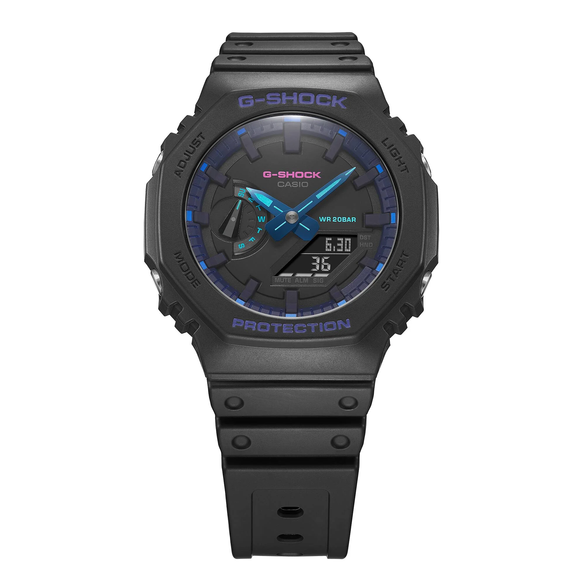 CASIO G-SHOCK GA-2100VB-1ADR SPECIAL COLOUR MODELS BLACK WATCH - Image 2