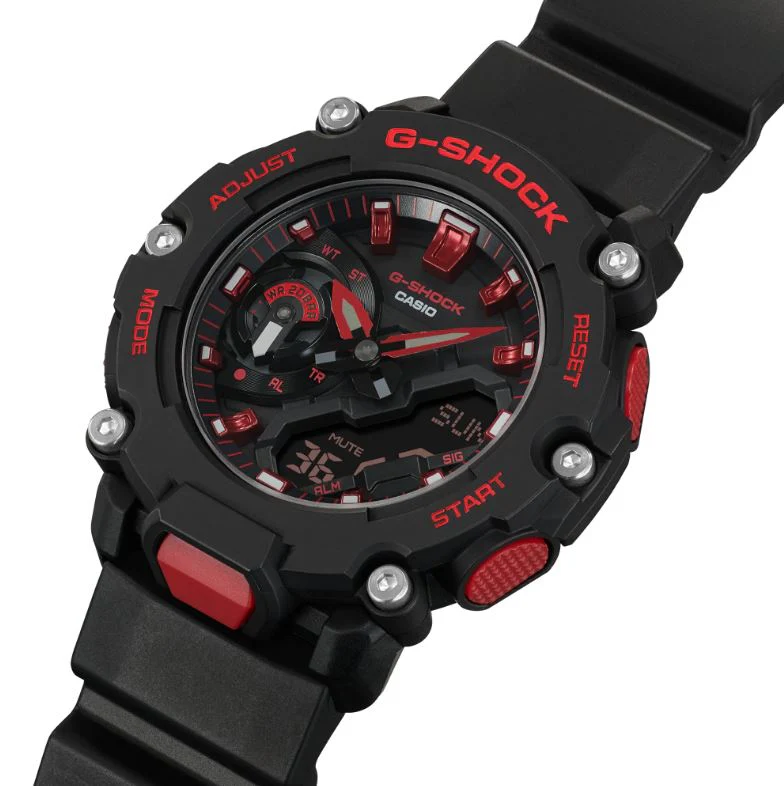 CASIO G-SHOCK GA-2200BNR-1ADR STANDARD ANALOG-DIGITAL BLACK WATCH - Image 7