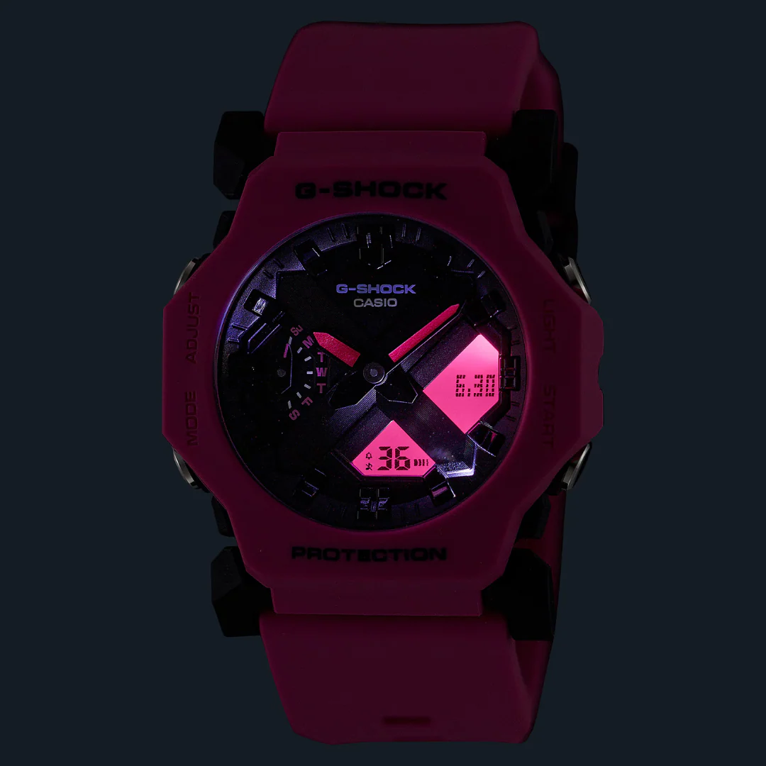 CASIO G-SHOCK GA-2300-4ADR ANALOG-DIGITAL PINK WATCH - Image 4