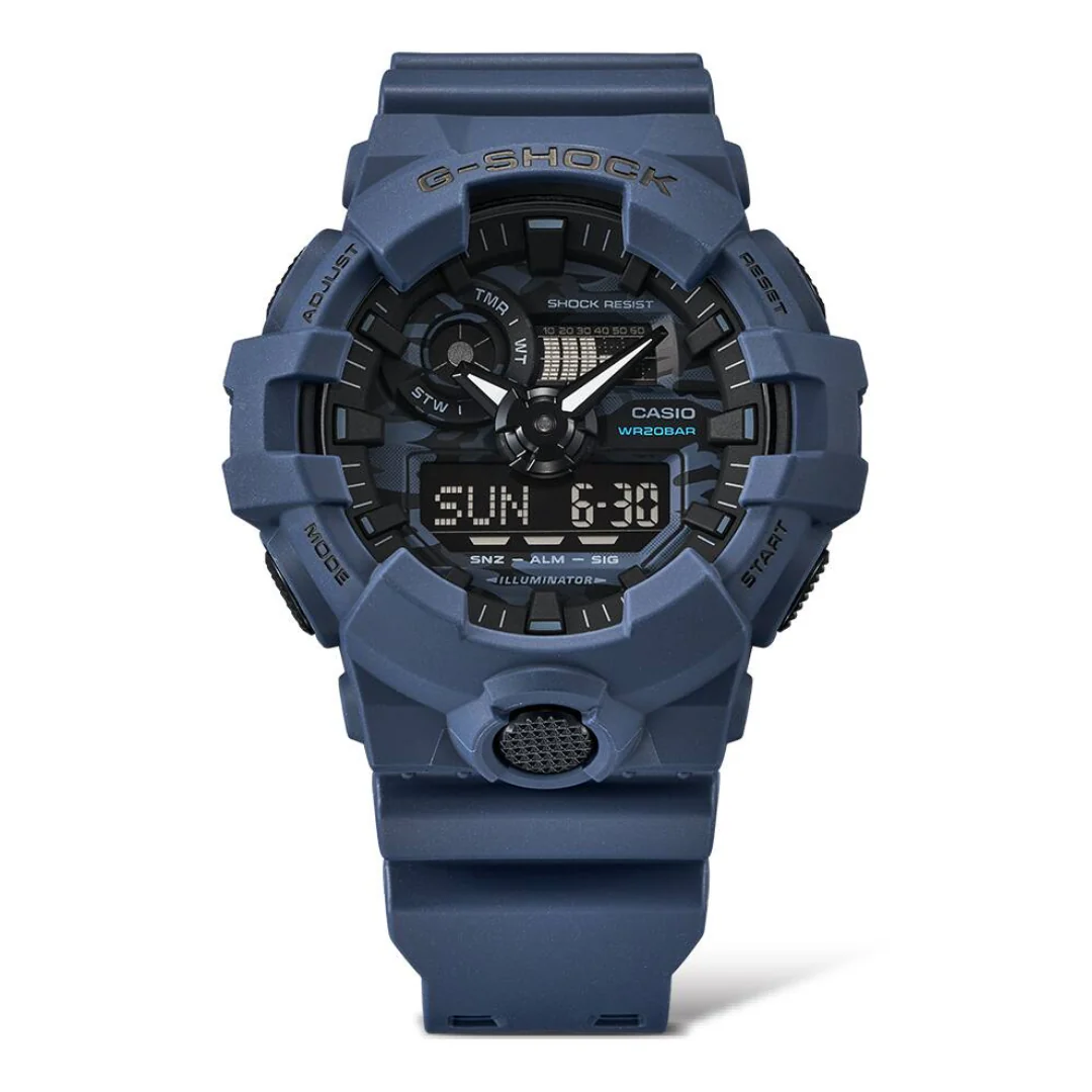 CASIO G-SHOCK GA-700CA-2ADR SPECIAL COLOUR MODELS BLUE WATCH - Image 3