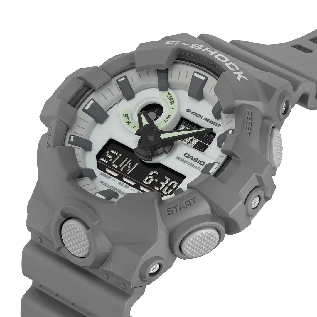 CASIO G-SHOCK GA-700HD-8ADR ANALOG-DIGITAL GREY MEN WATCH - Image 7