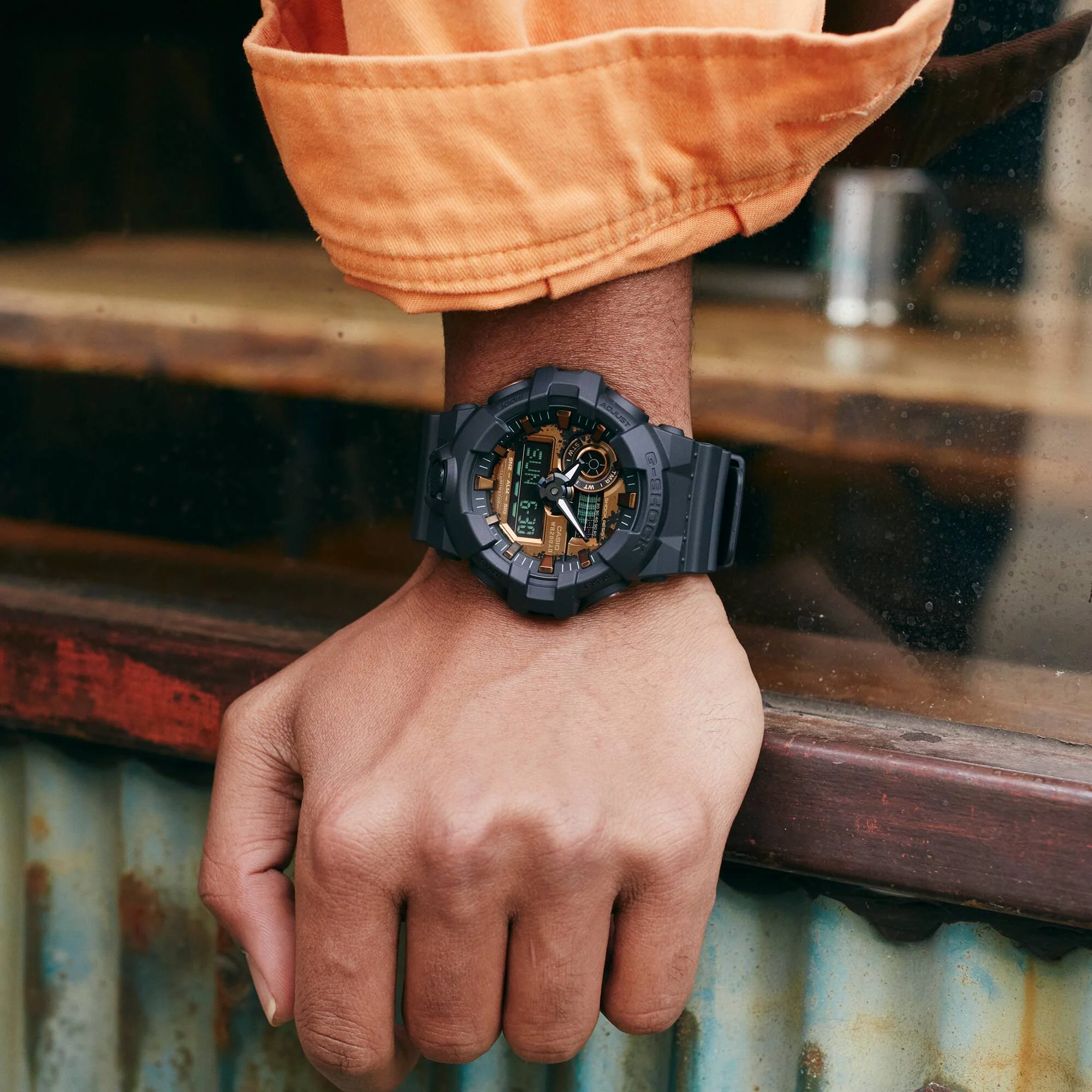 CASIO G-SHOCK GA-700RC-1ADR ANALOG-DIGITAL BLACK WATCH - Image 3
