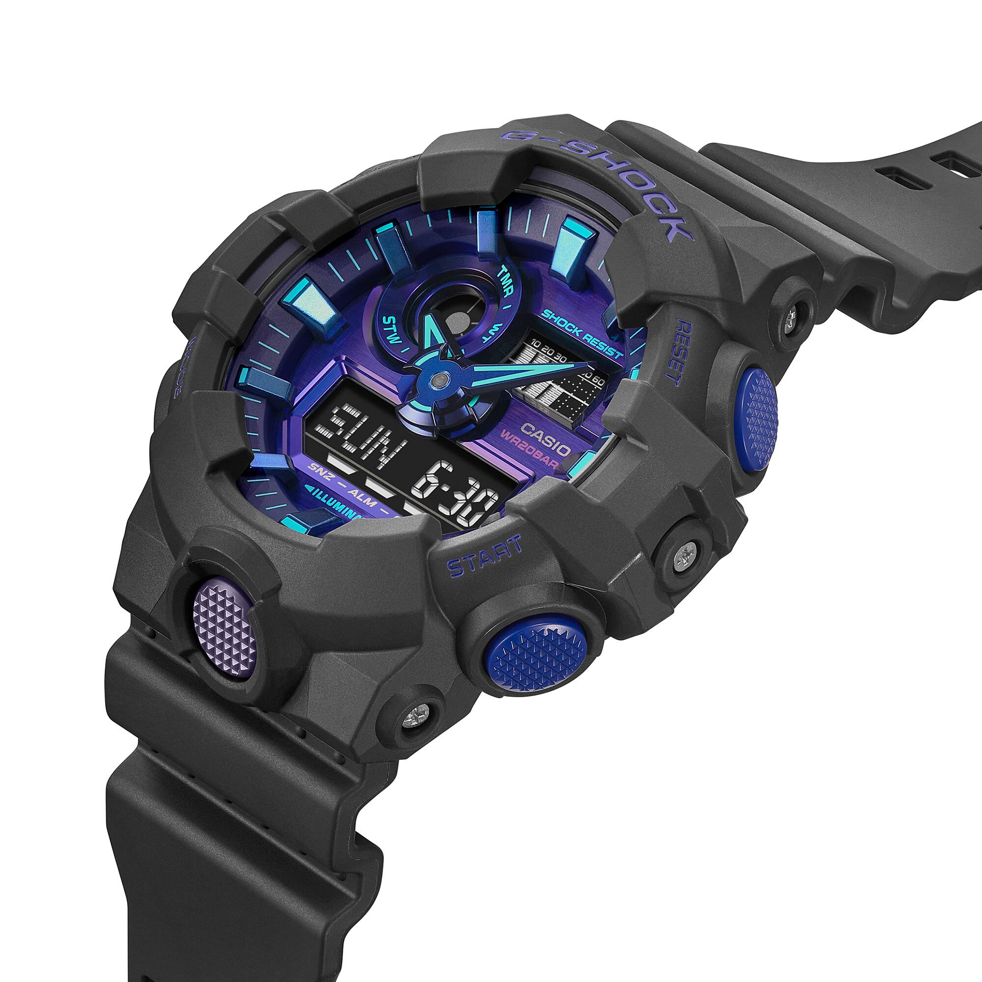 CASIO G-SHOCK GA-700VB-1ADR SPECIAL COLOUR MODELS BLACK WATCH - Image 5