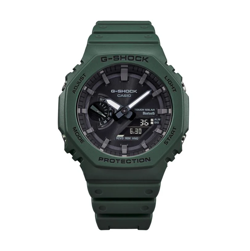 CASIO G-SHOCK GA-B2100-3ADR SOLAR ANALOG-DIGITAL GREEN WATCH - Image 4