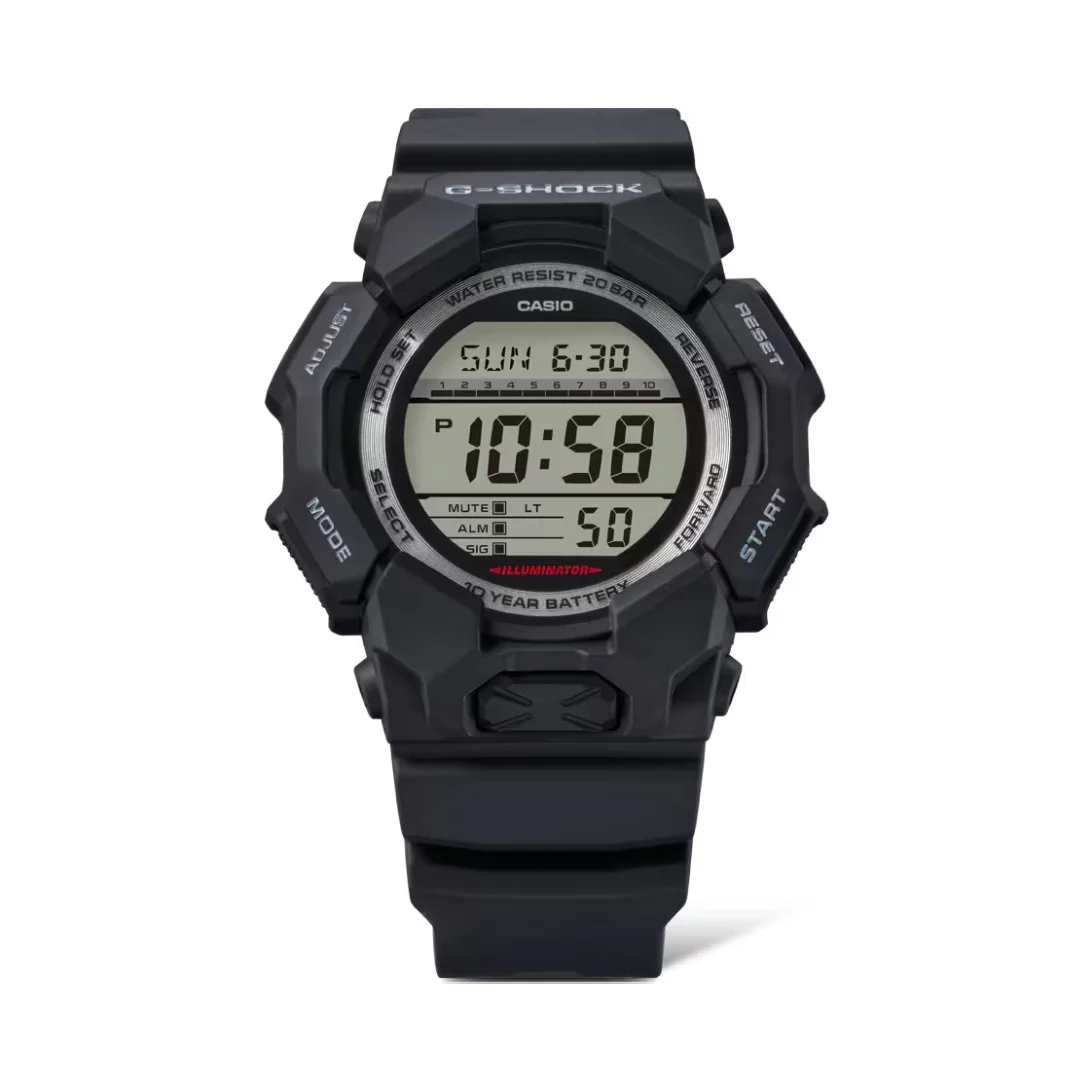 CASIO G-SHOCK GD-010-1DR STANDARD DIGITAL BLACK WATCH - Image 3