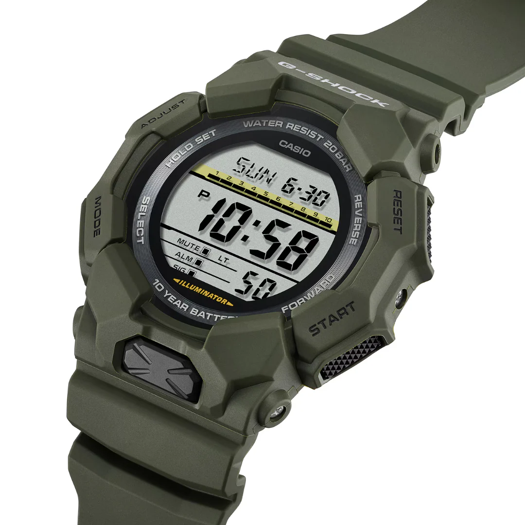 CASIO G-SHOCK GD-010-3DR STANDARD DIGITAL GREEN WATCH - Image 2