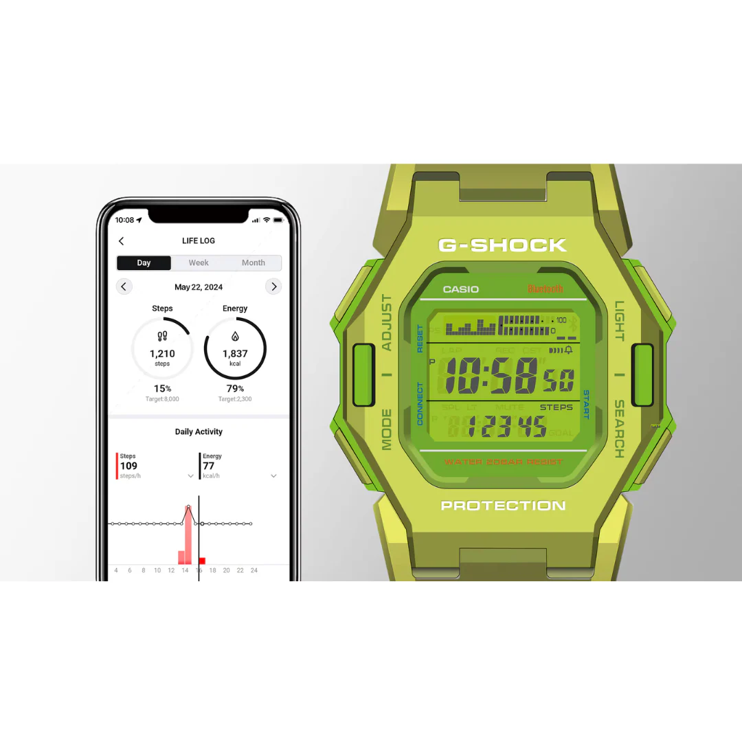 CASIO G-SHOCK GD-B500S-3DR SPECIAL COLOUR DIGITAL YELLOW WATCH - Image 4