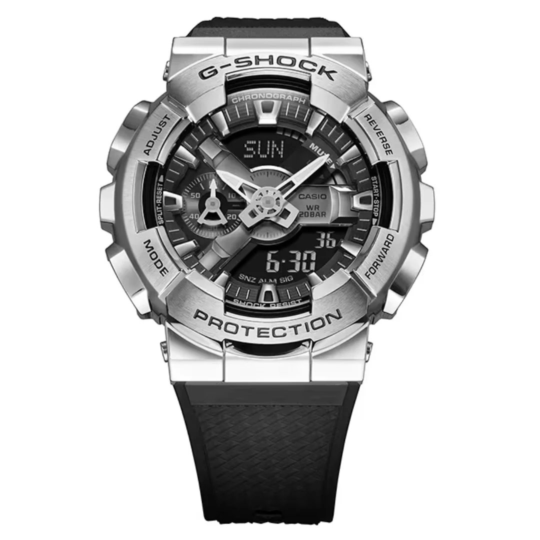 CASIO G-SHOCK GM-110-1ADR STANDARD ANALOG DIGITAL SILVER WATCH - Image 3