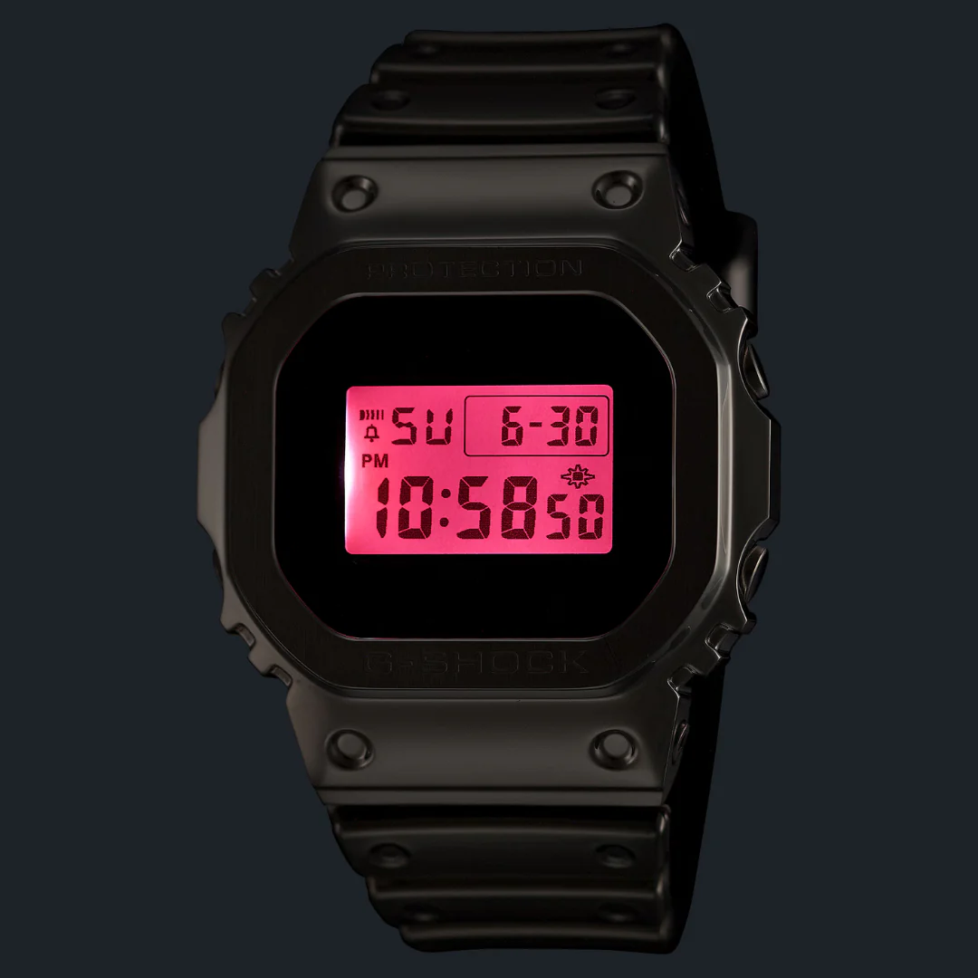 CASIO G-SHOCK GM-5600YRA-8DR FINE METALLIC DIGITAL SILVER WATCH - Image 2