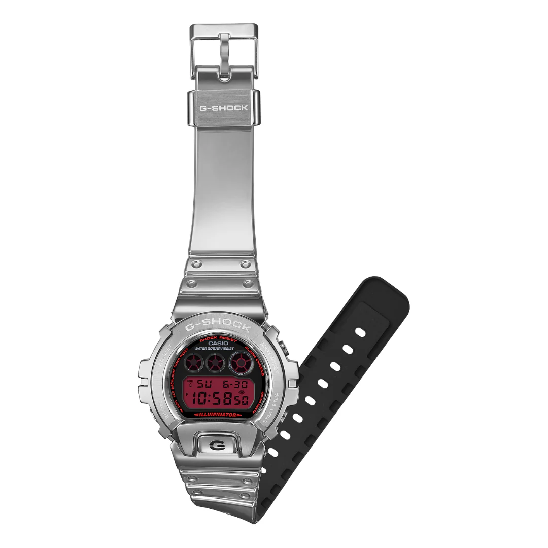 CASIO G-SHOCK GM-6900YRA-8DR FINE METALLIC DIGITAL SILVER WATCH - Image 2