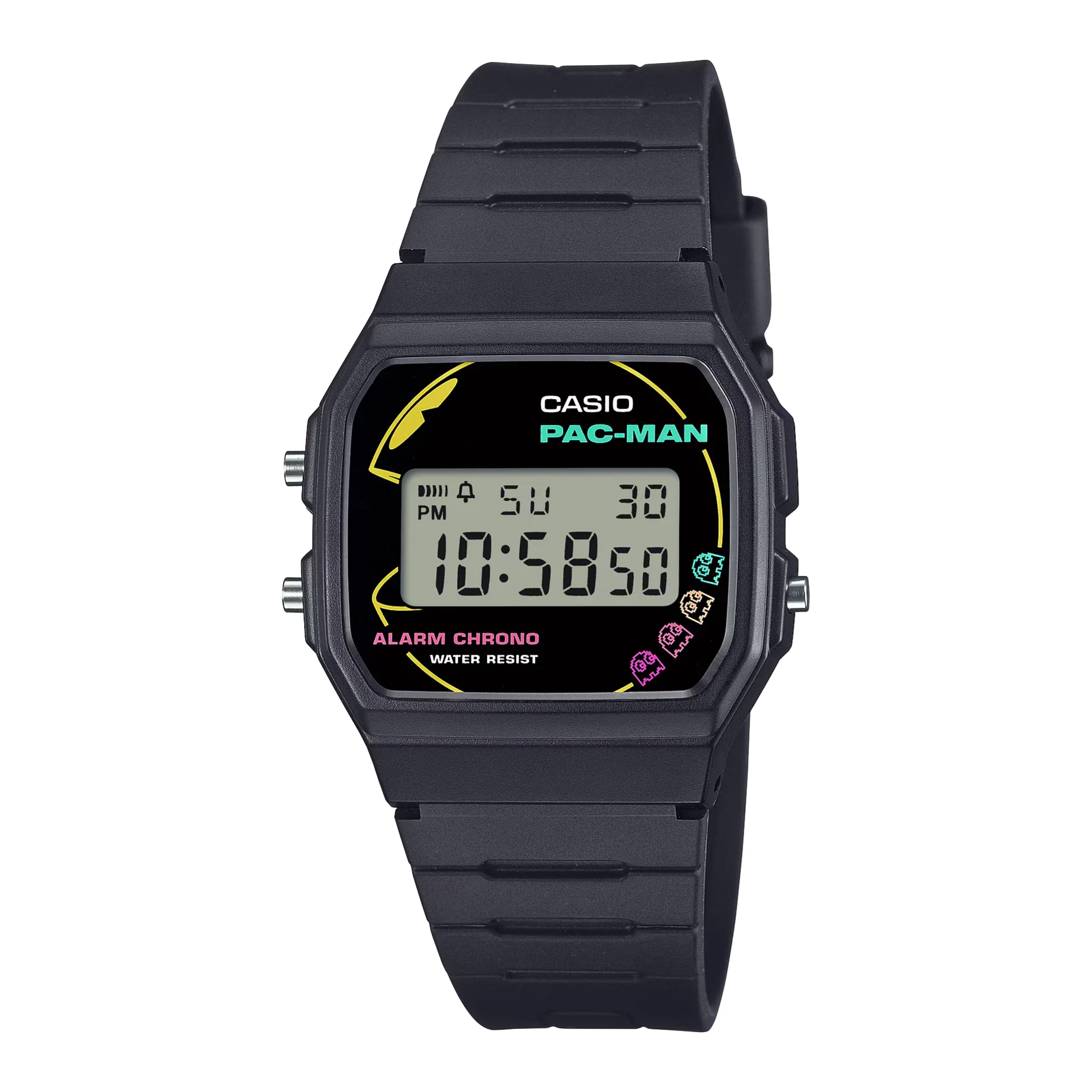 CASIO G-SHOCK PAC-MAN COLLABORATION STANDARD MEN WATCH F-91WPC-1ADR