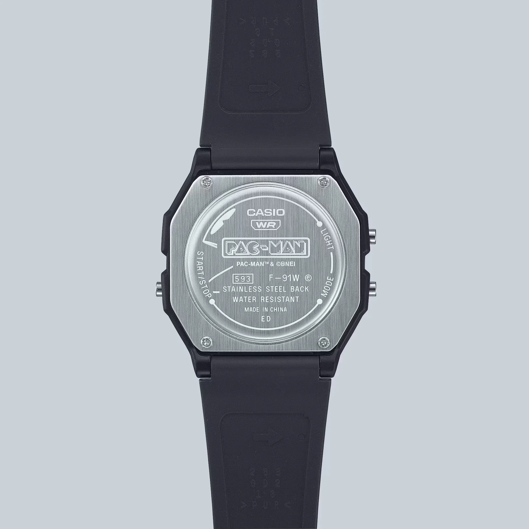 CASIO G-SHOCK PAC-MAN COLLABORATION STANDARD MEN WATCH F-91WPC-1ADR - Image 3