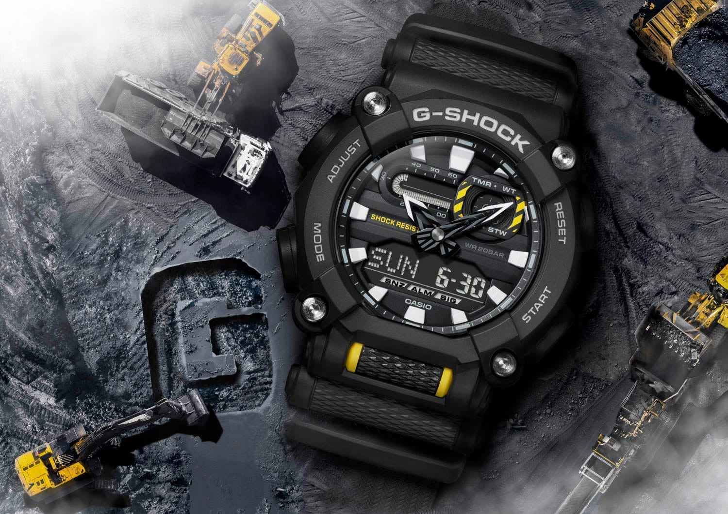 CASIO G-SHOCK GA-900-1ADR STANDARD ANALOG-DIGITAL BLACK WATCH - Image 7