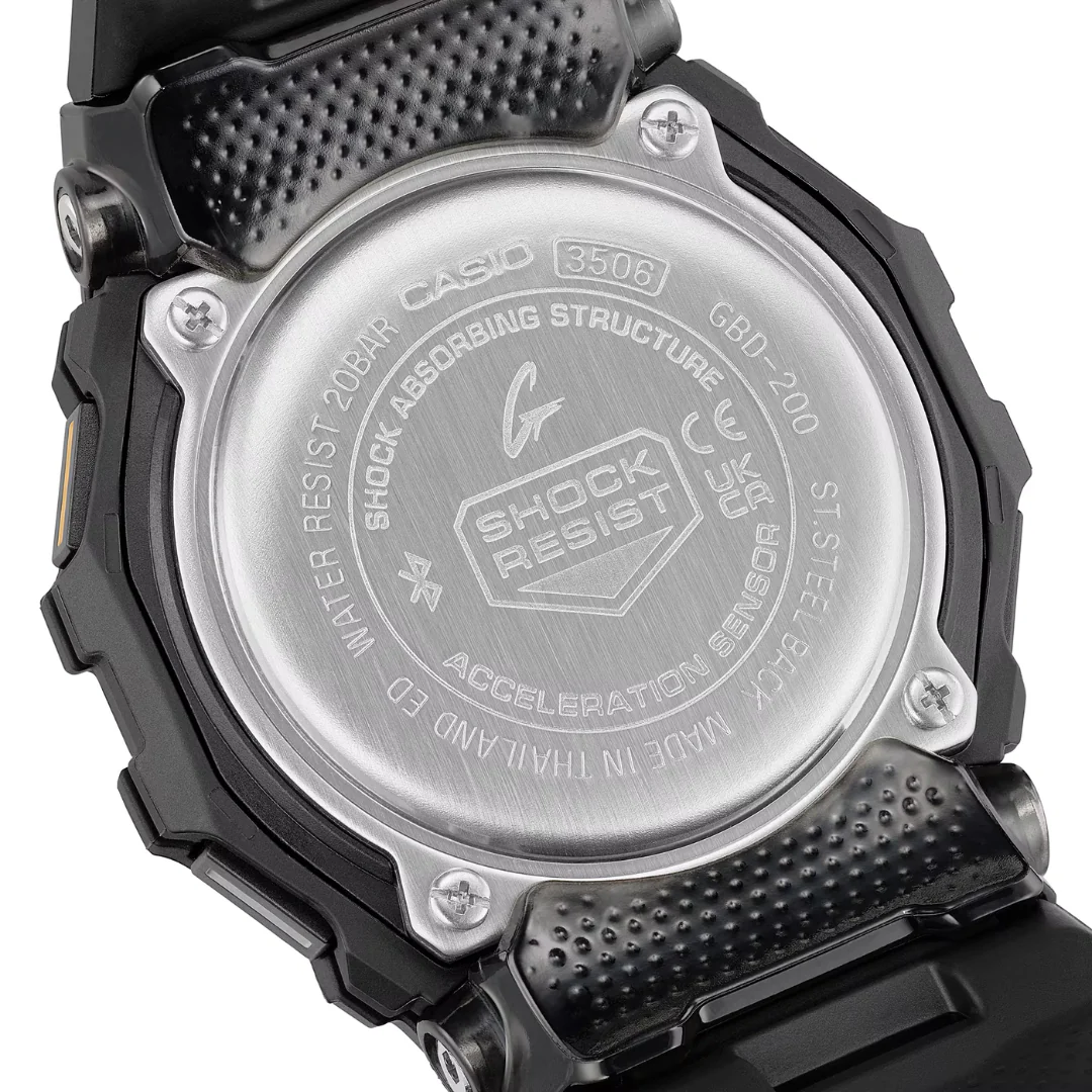CASIO G-SHOCK G-SQUAD SPORTS GBD-200-1A1DR DIGITAL BLACK MEN WATCH - Image 3