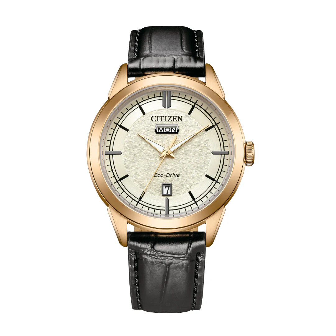 CITIZEN AW0153-04A ECO-DRIVE LEATHER MEN WATCH