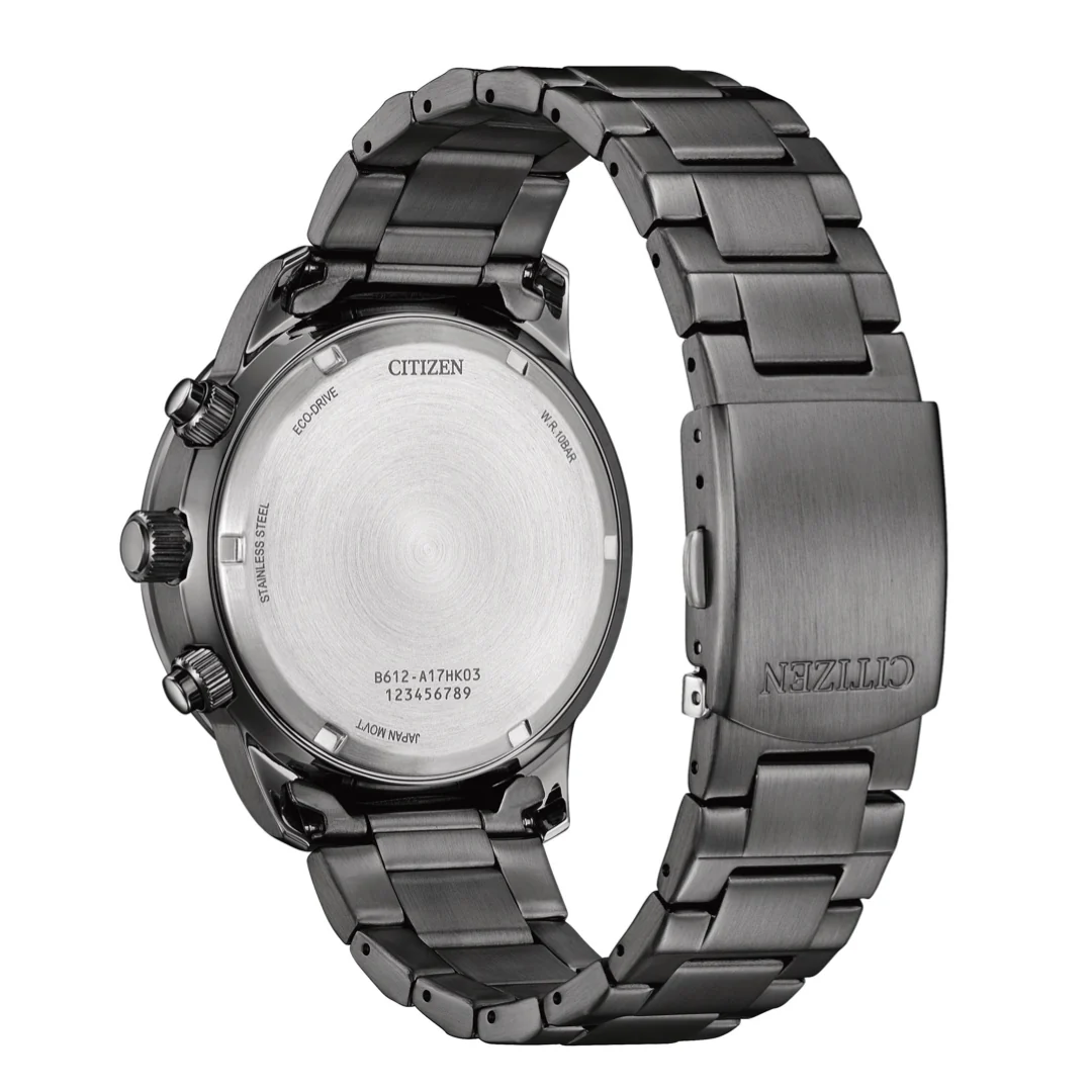 CITIZEN CA0885-54X ECO-DRIVE CHRONOGRAPH STAINLESS STEEL MEN WATCH - Image 2