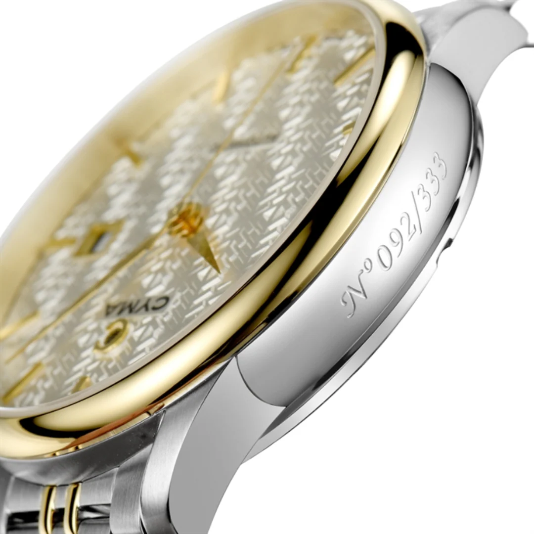 CYMA CLASSIC W02-00797-001 AUTOMATIC STAINLESS STEEL TWO-TONE MEN WATCH - Image 3