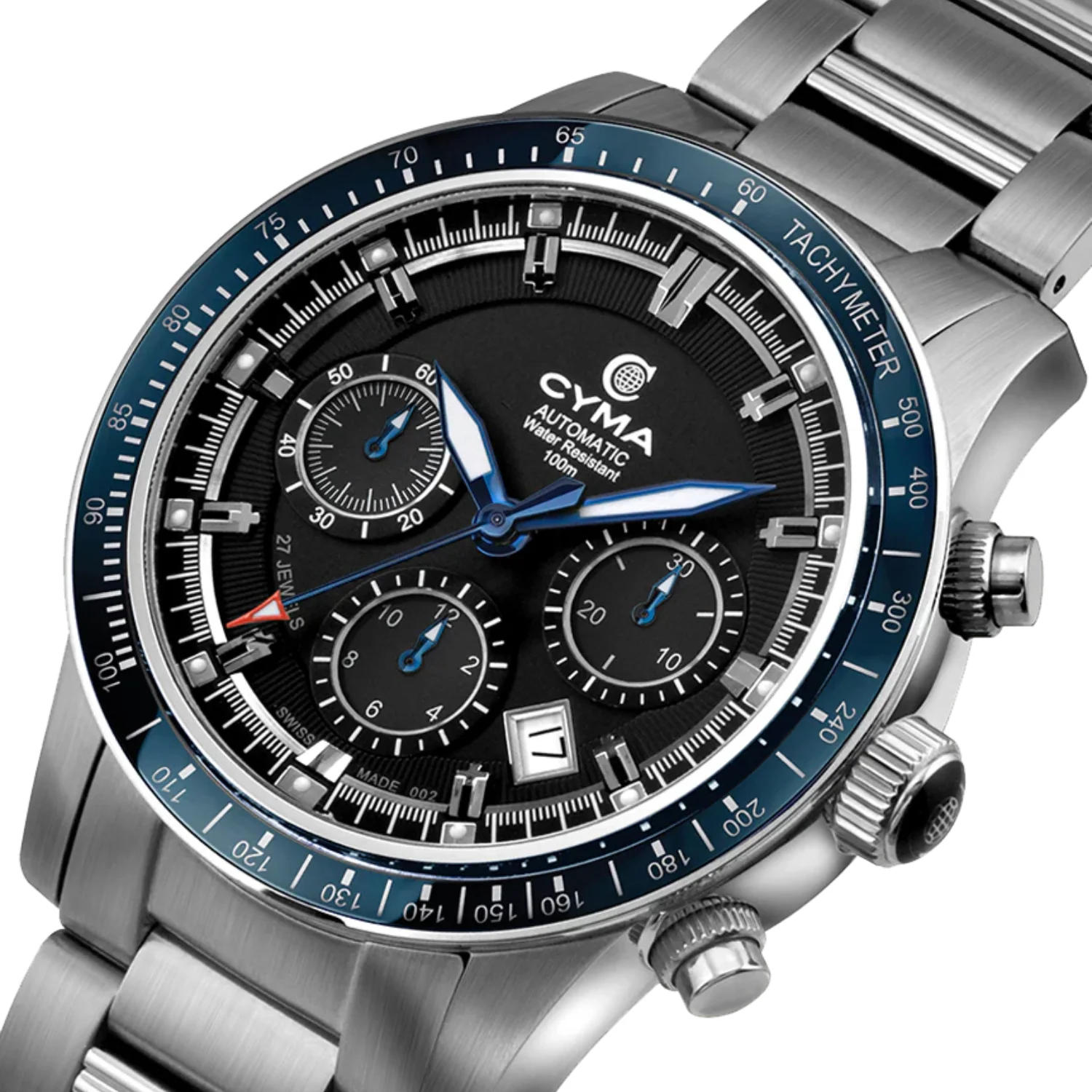 CYMA W02-00608-002 GRAND MAESTRO THE STEEL CROSS LIMITED EDITION AUTOMATIC CHRONOGRAPH MEN WATCH - Image 3